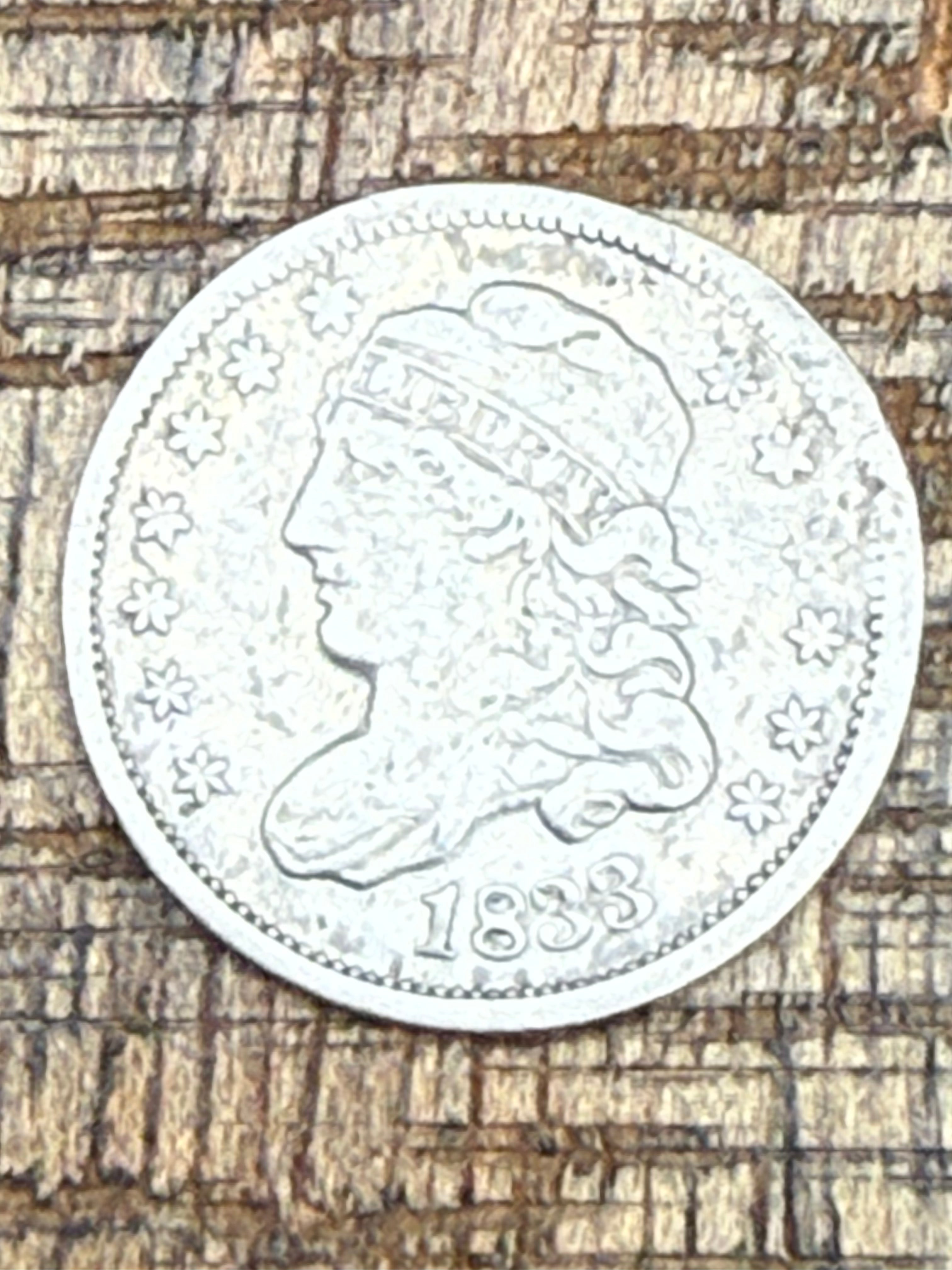 1833 5C Capped Bust Half Dime