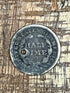 1851-O 5C Half Dime ~ Coin is Holed