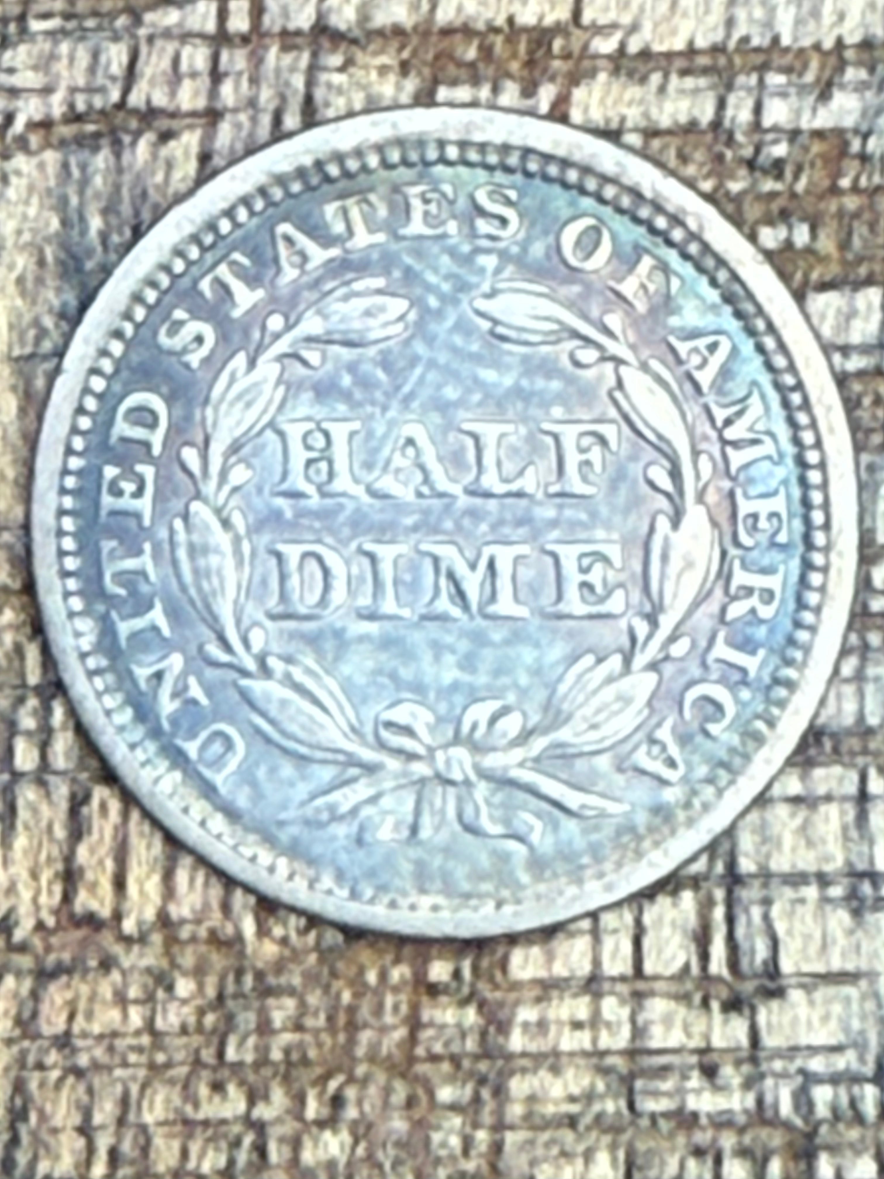 1853 5C Half Dime ~ Arrows