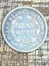 1853 5C Half Dime ~ Arrows