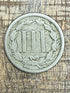 1865 3CN US Three Cent ~ Nickel
