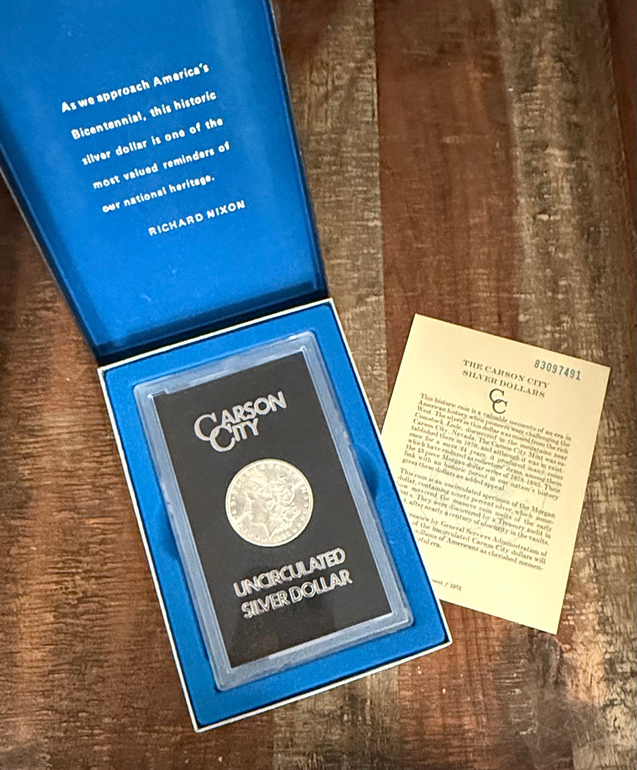 1883-CC $1 US Morgan Silver Dollar GSA Carson City ~ VAM 4