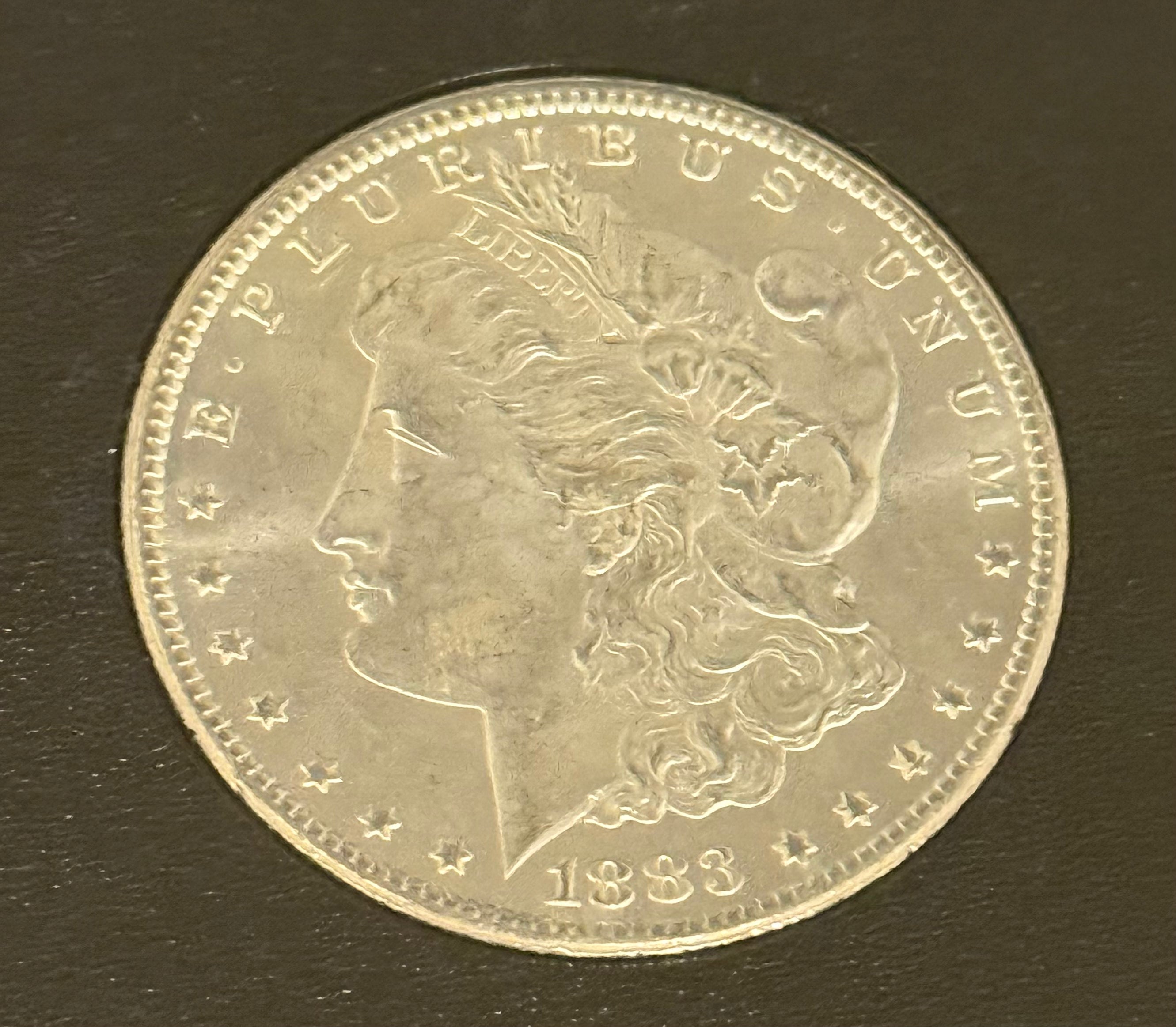 1883-CC $1 US Morgan Silver Dollar GSA Carson City ~ VAM 4