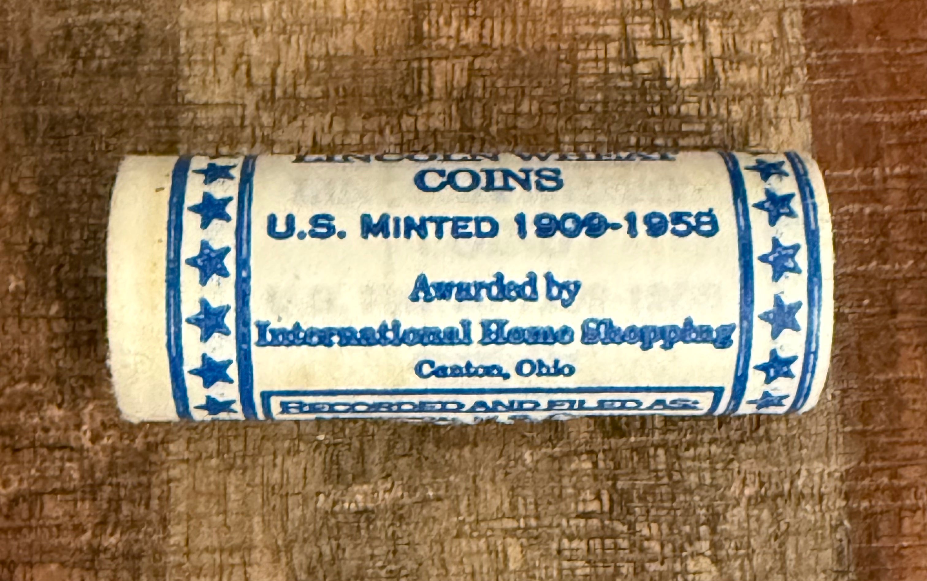 30 Out of Circulation Lincoln Wheat Penny Coins Roll~International Home Shopping