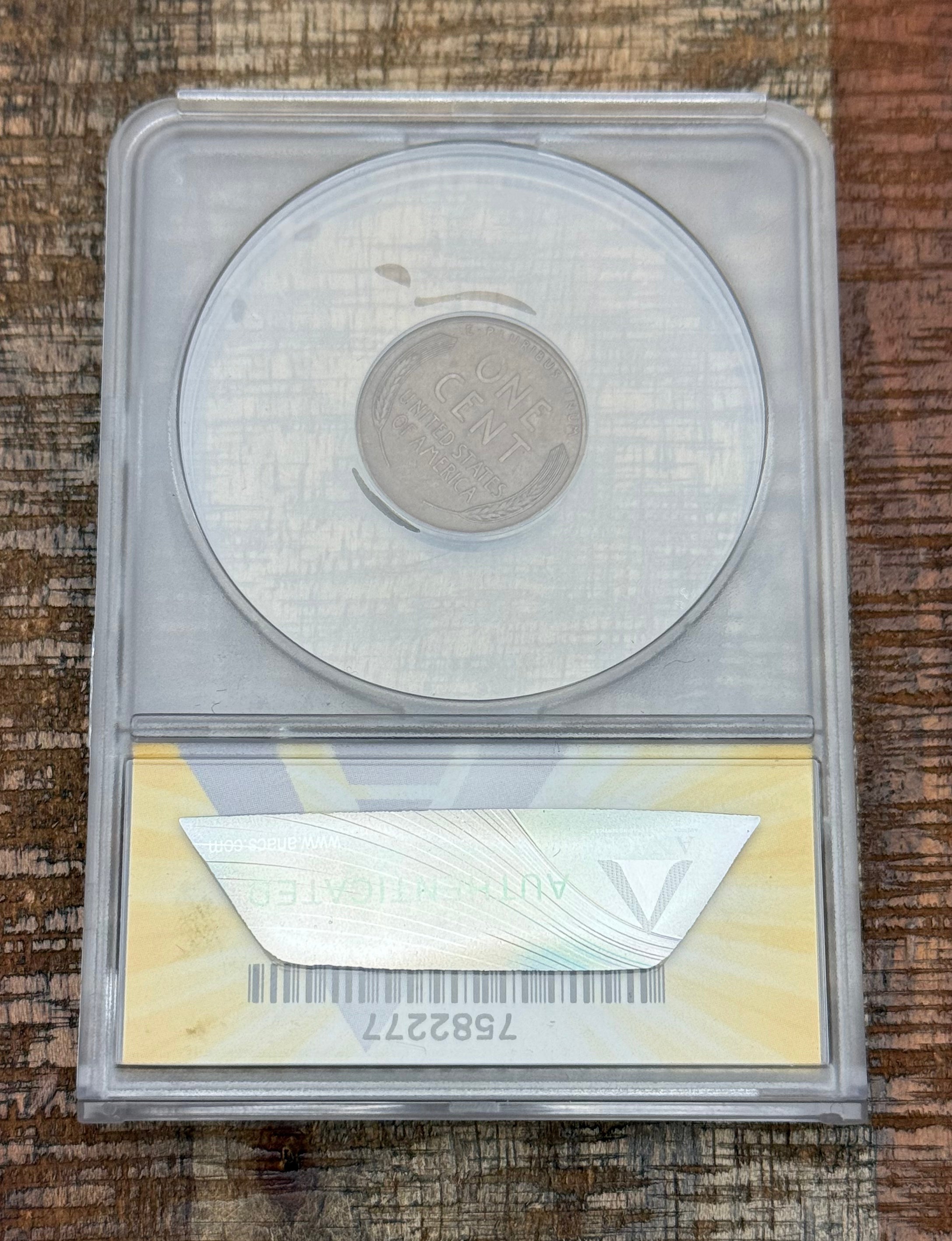 1912-D 1c US Lincoln Wheat Cent ANACS EF40
