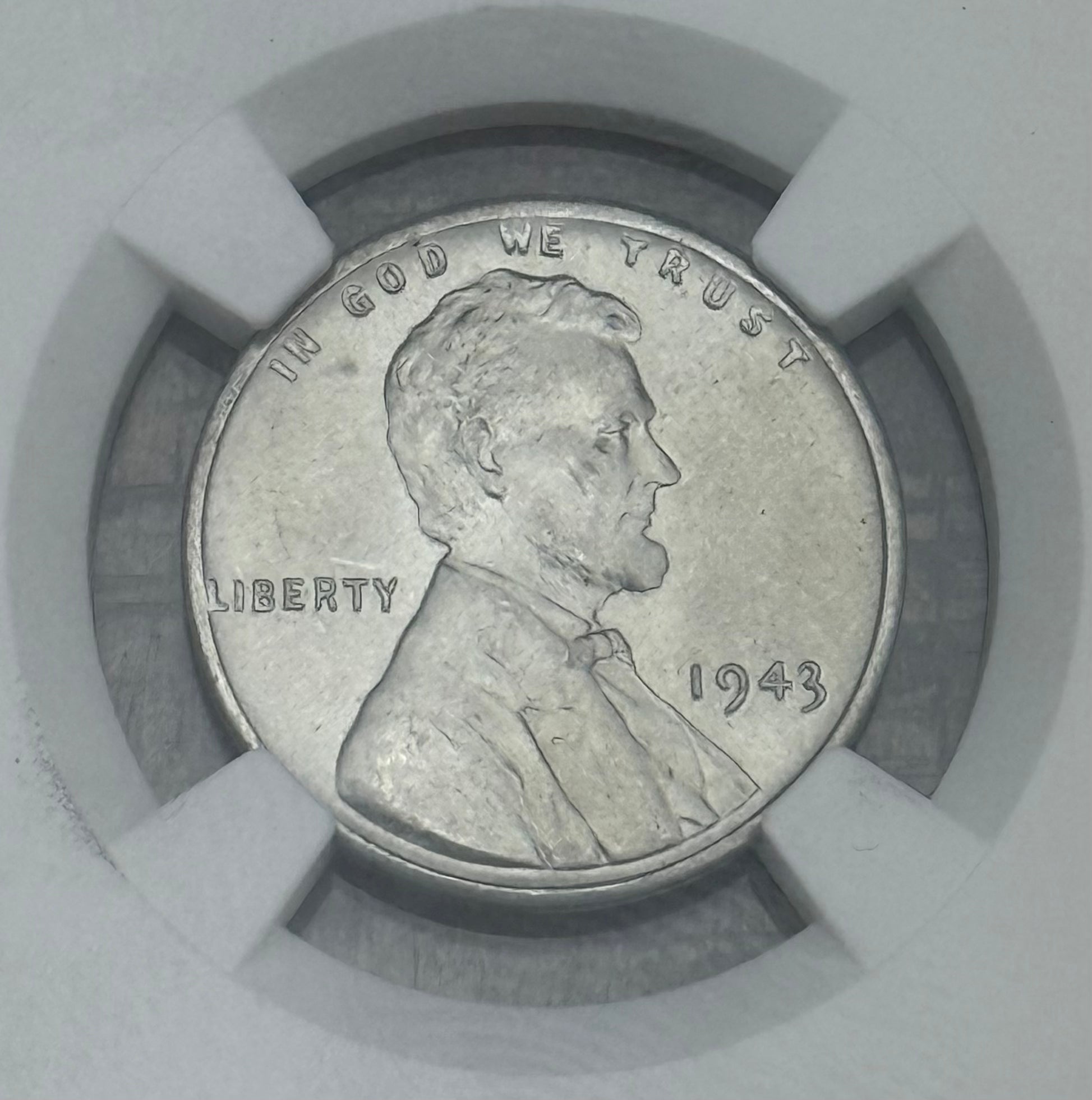 1943 1c US Lincoln Wheat Cent NGC MS66
