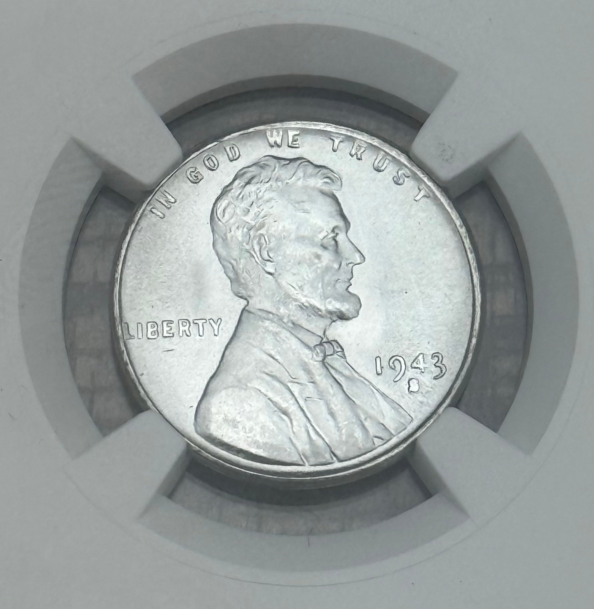 1943-S 1c US Lincoln Wheat Cent NGC MS66