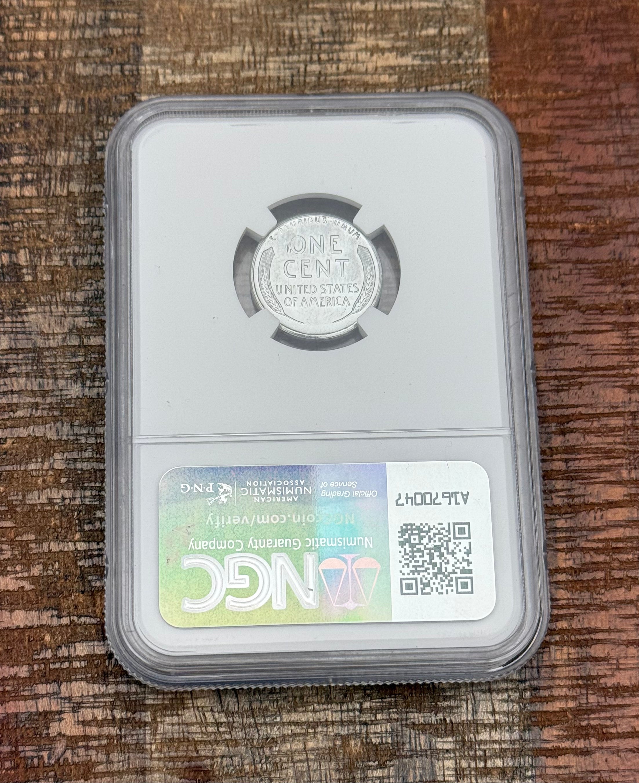 1943-S 1c US Lincoln Wheat Cent NGC MS66