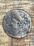 1C US Large Cent ~ Unreadable date ~ Damage