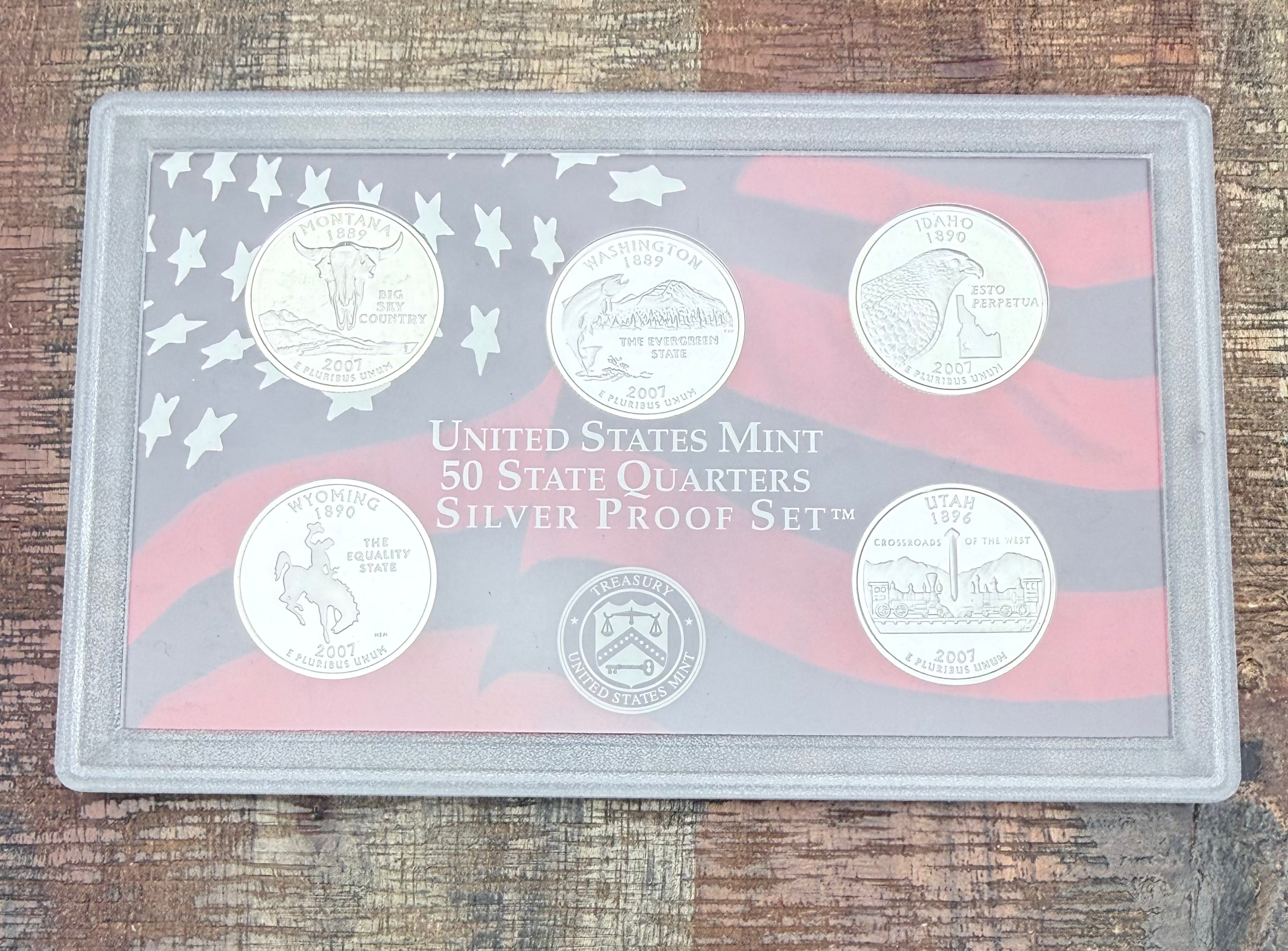 2007 US Mint Silver Quarters Proof Set