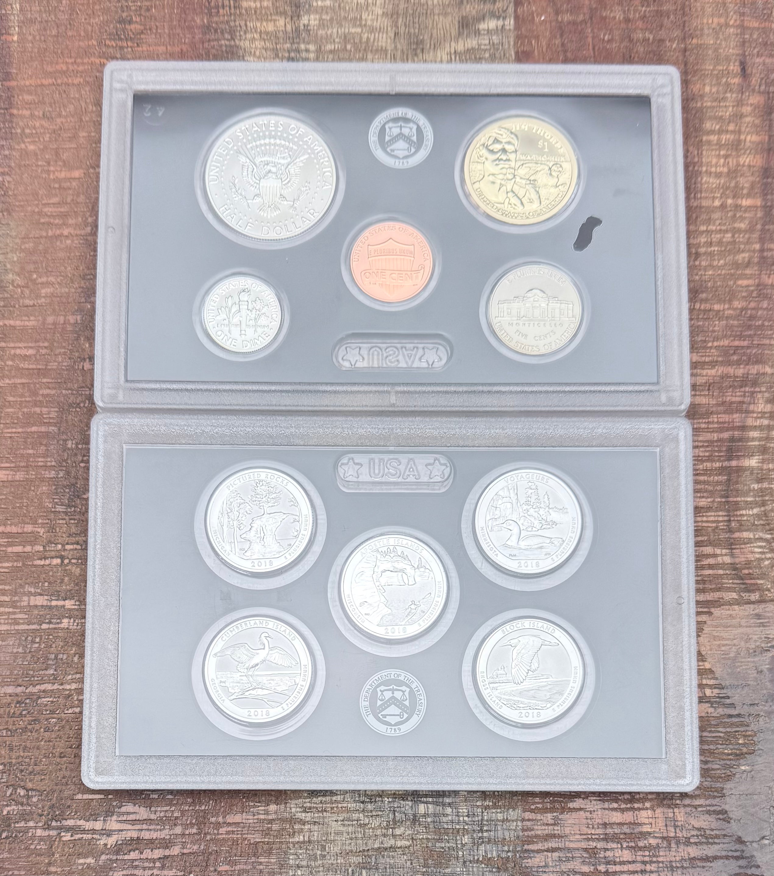 2018 US Mint Silver Reverse Proof Set ~ In OGP with COA