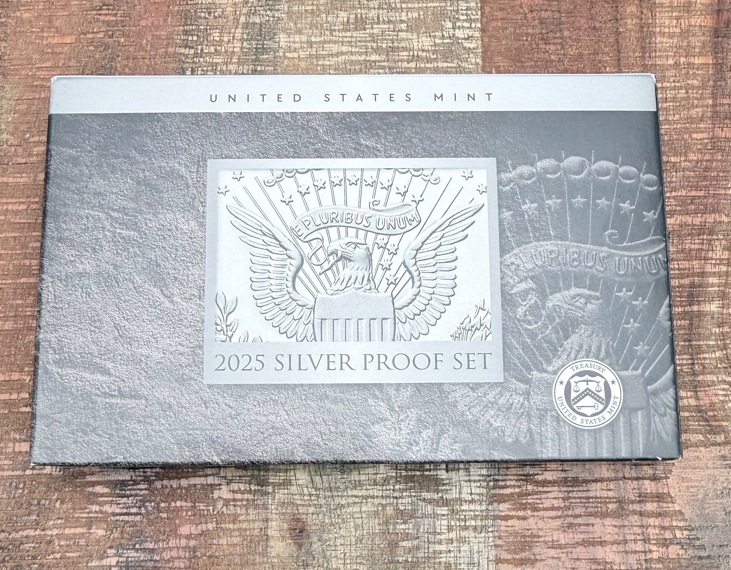 2025 US Silver Proof Coin Set~10 coin set~Last Year of the Cent~ In OGP with COA
