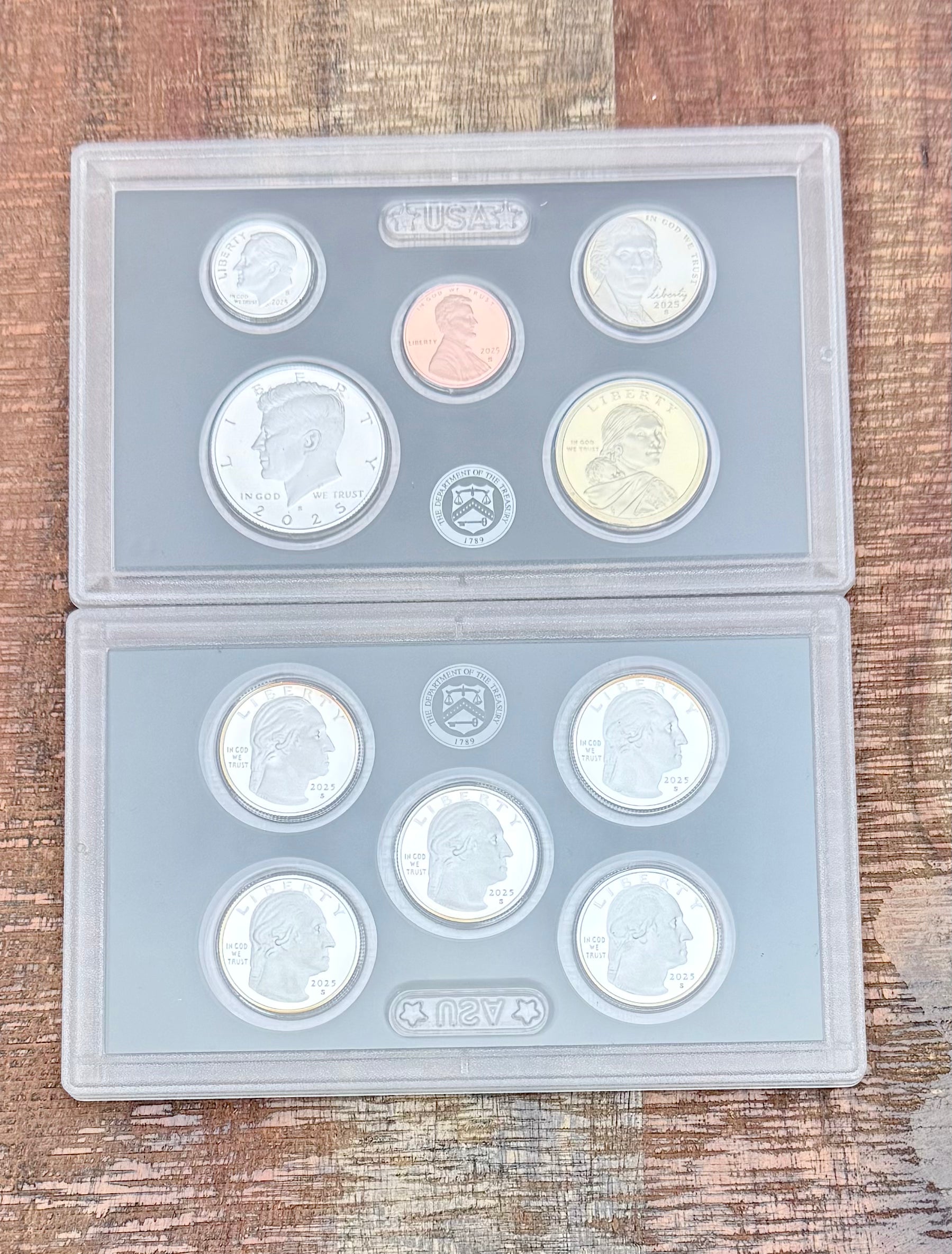 2025 US Silver Proof Coin Set~10 coin set~Last Year of the Cent~ In OGP with COA