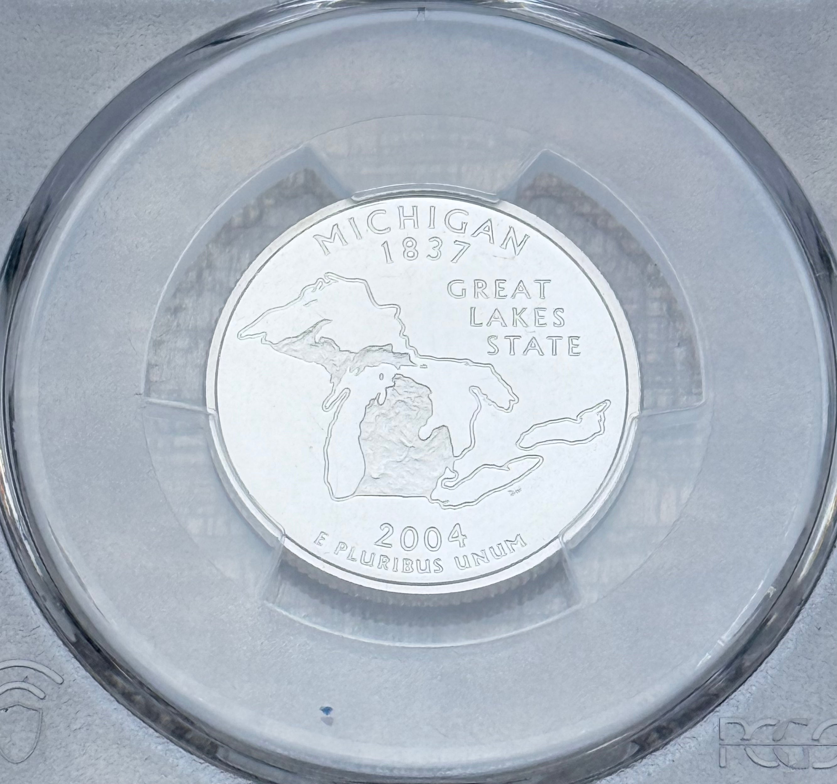 2004-S 25C State Quarter Michigan PCGS PR69DCAM