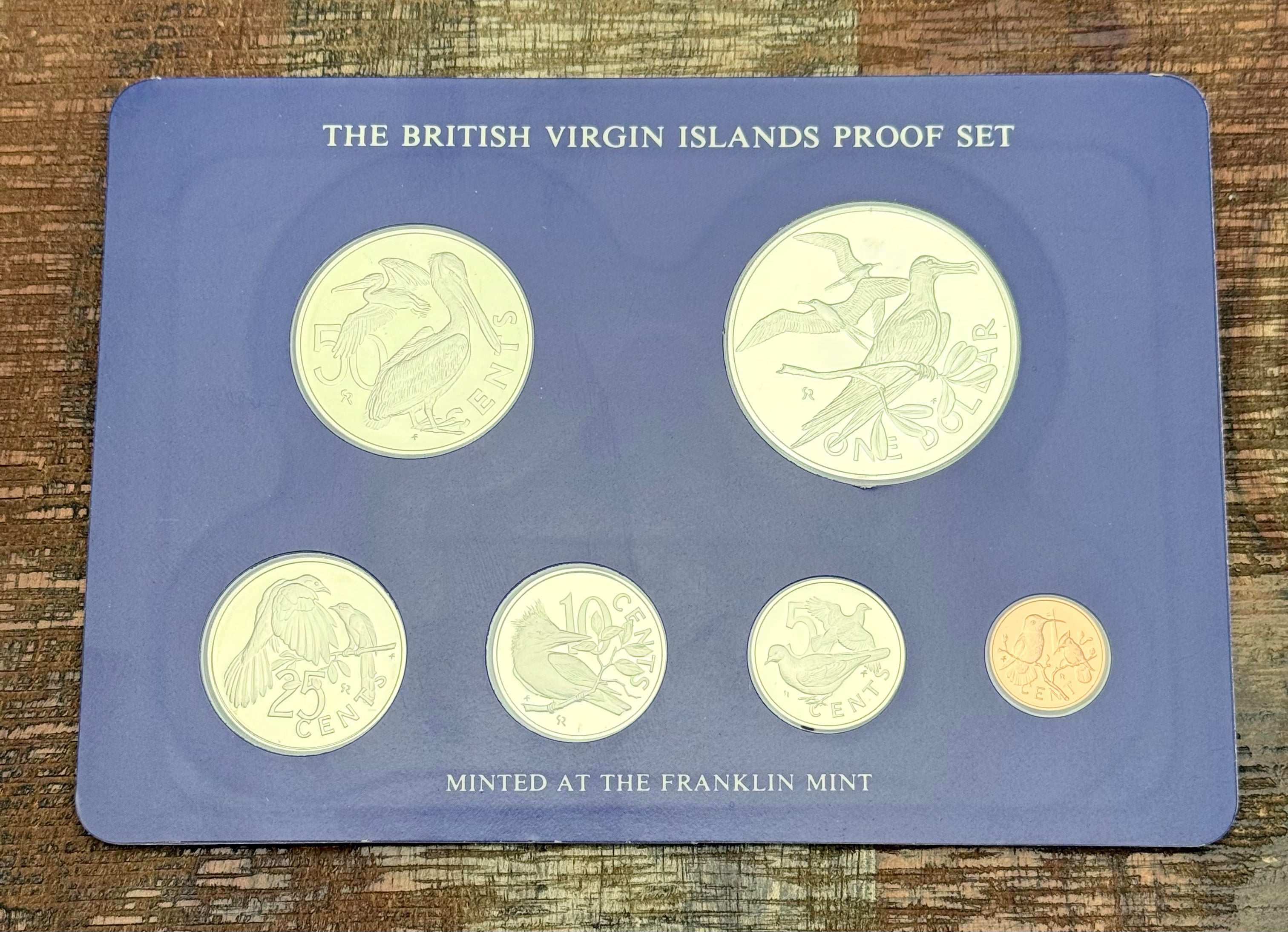 1975 British Virgin Islands 6-Piece Proof Set ~ Box & COA – USRC 1975 British Virgin Islands 6-Piece Proof Set ~ Box & COA – USRC