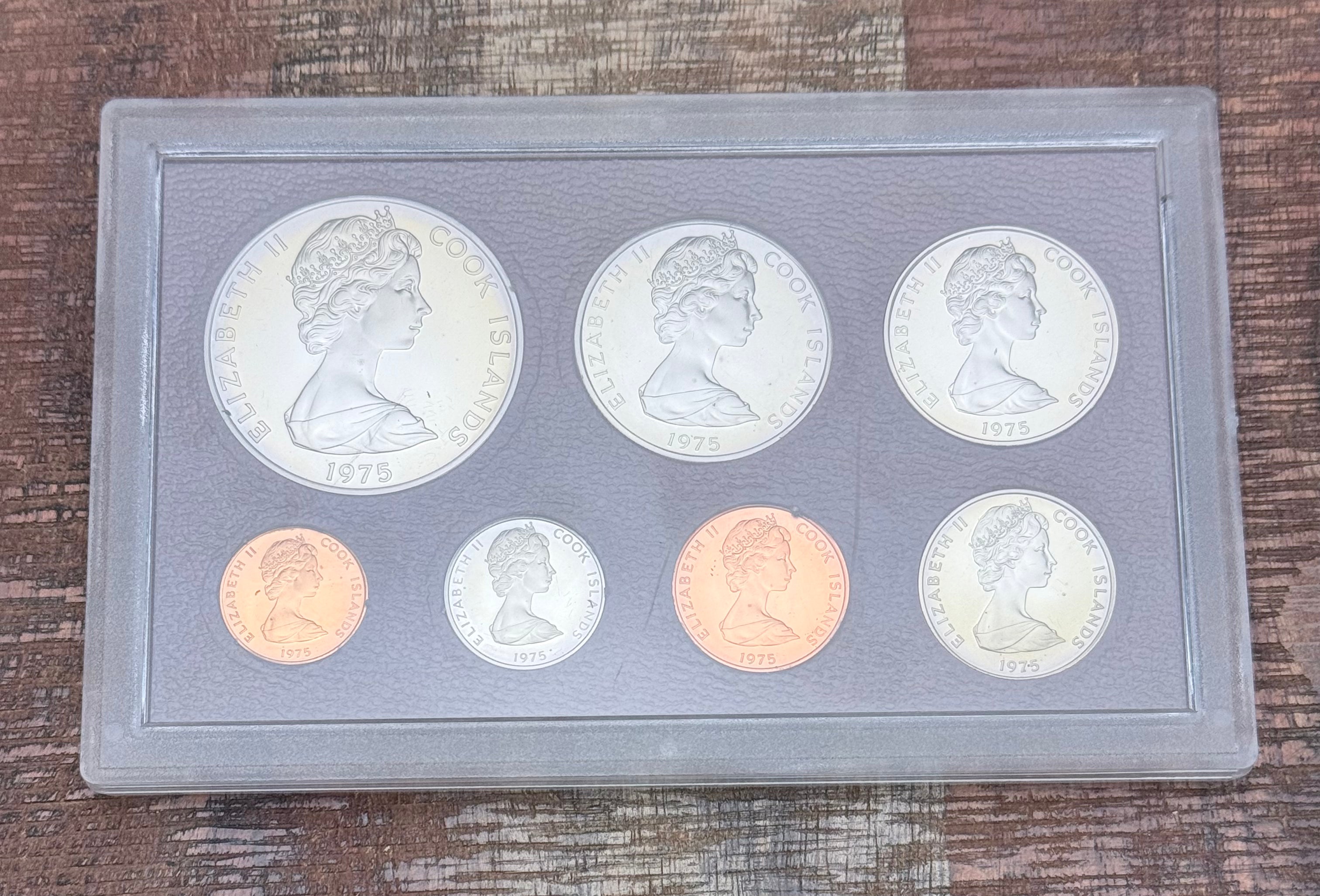 1975 Cook Islands 7-Coin Proof Set
