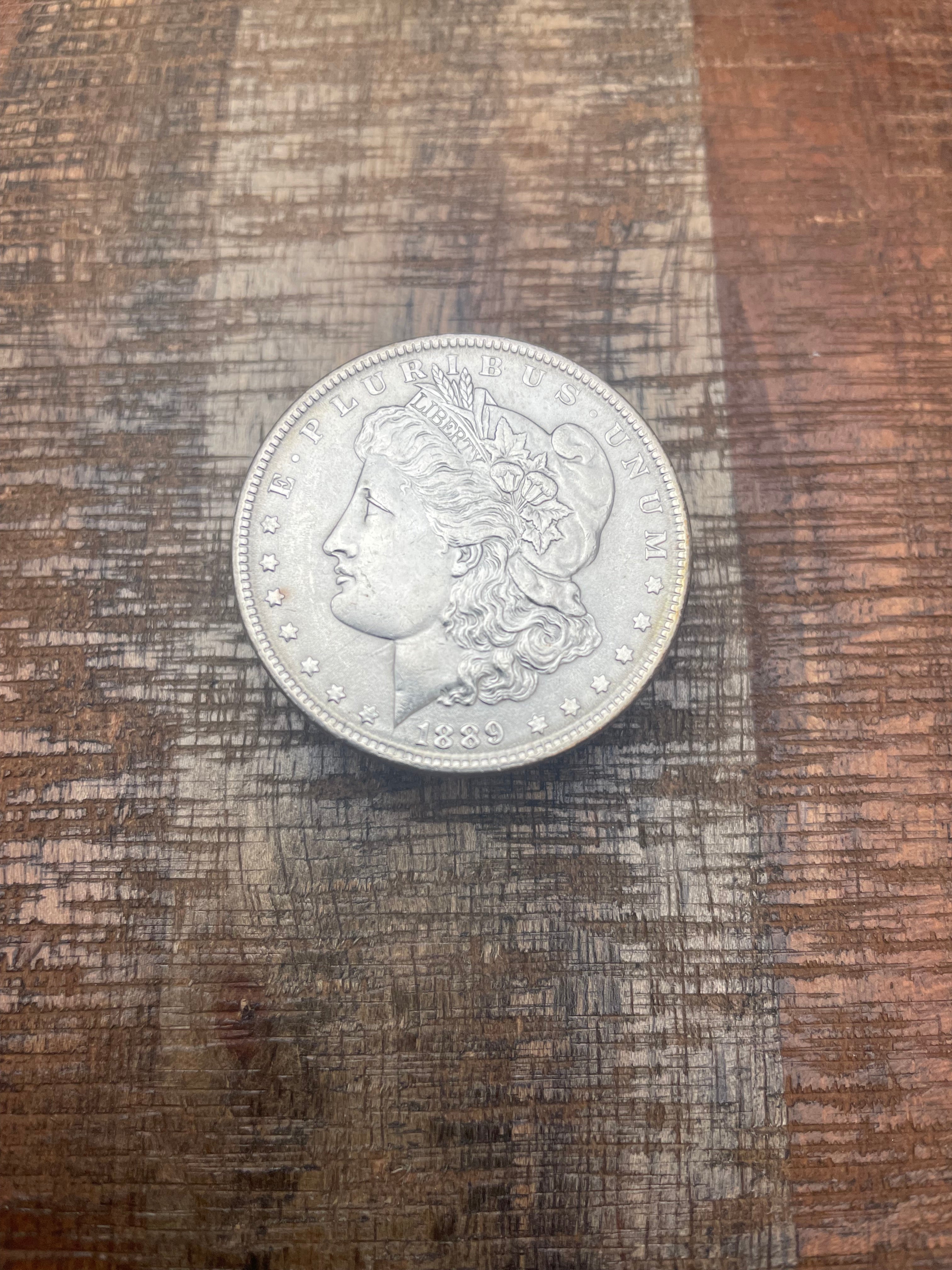 1889 $1 US Morgan Silver Dollar