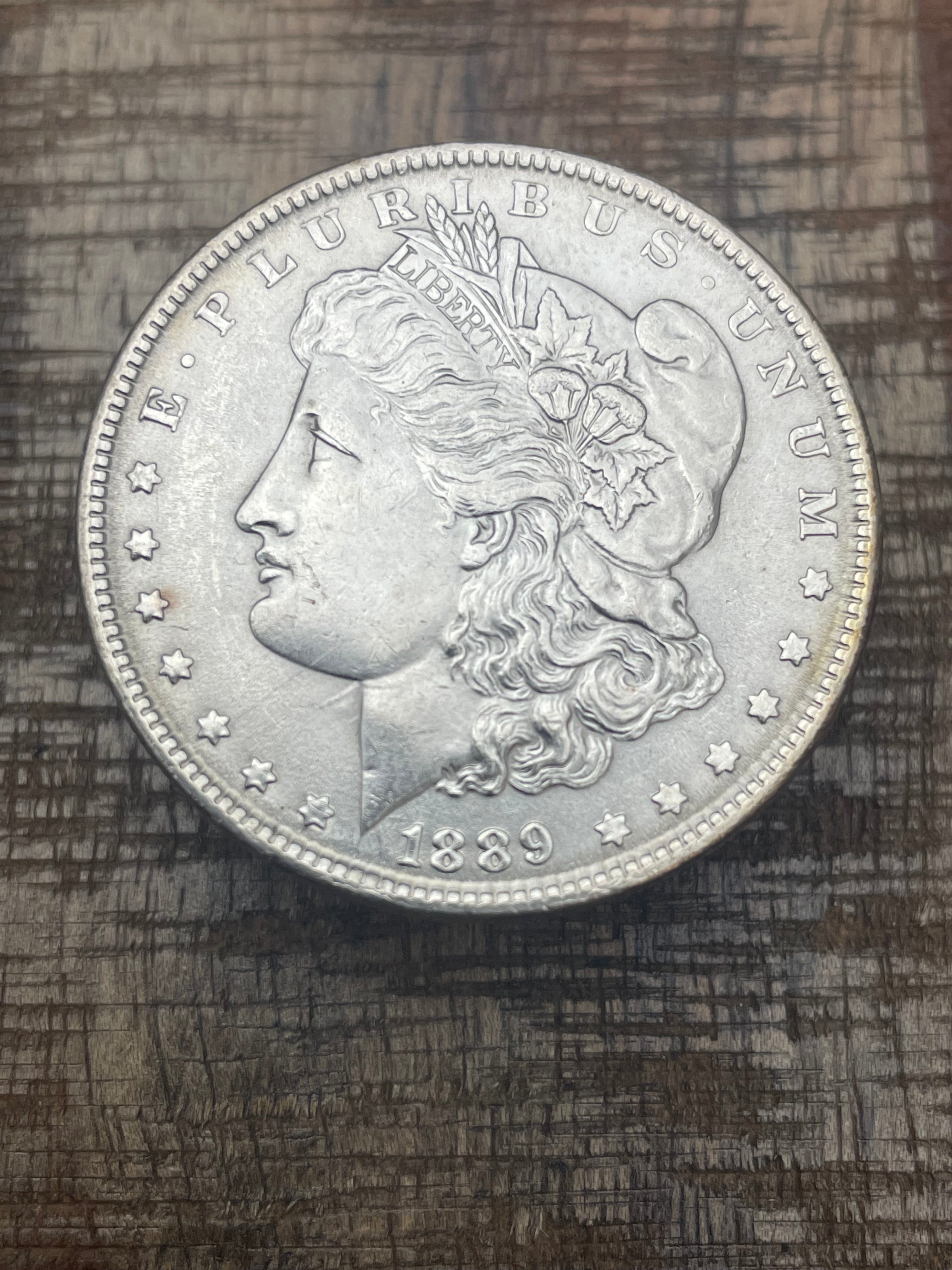 1889 $1 US Morgan Silver Dollar