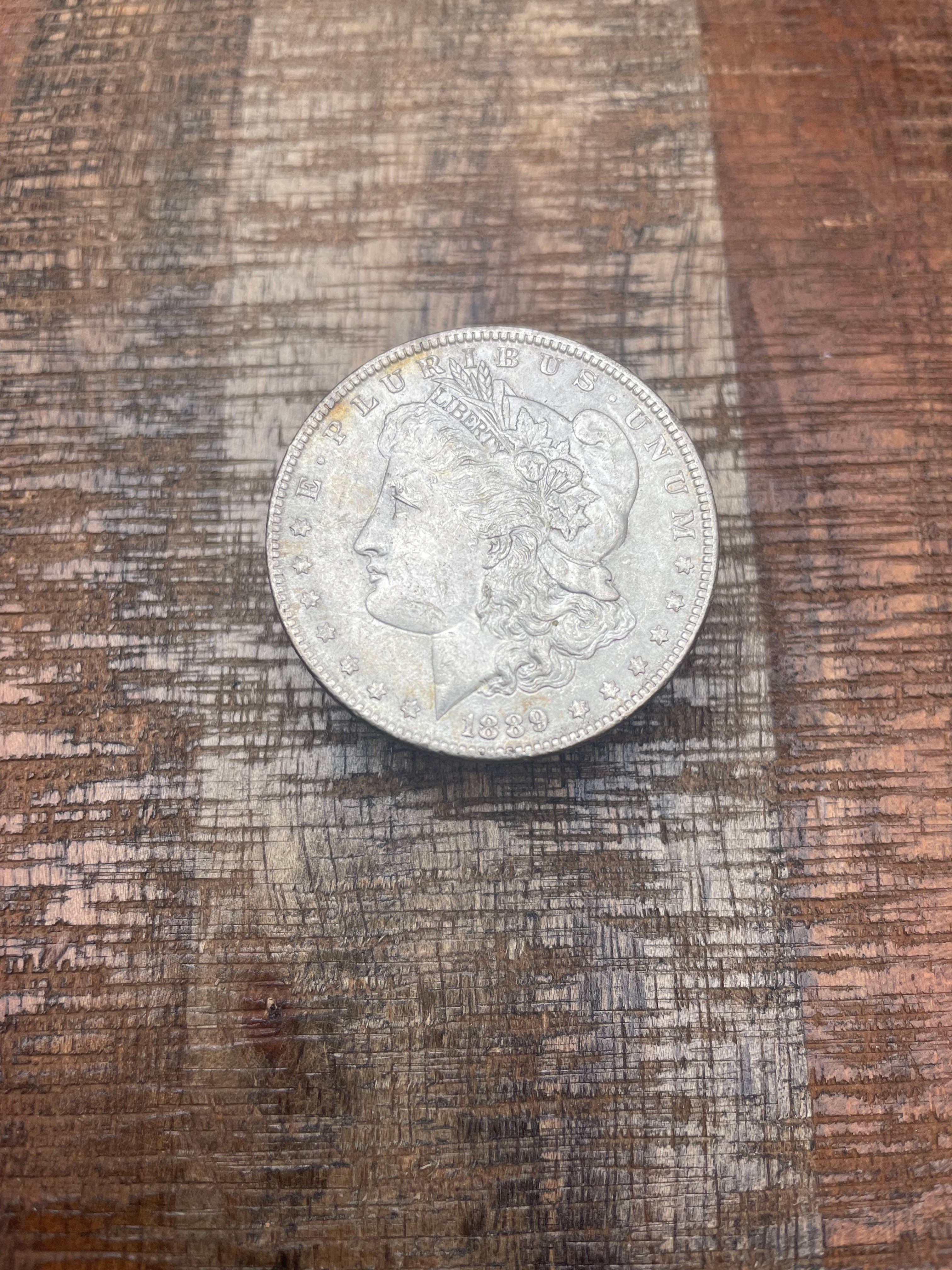 1889 $1 US Morgan Silver Dollar