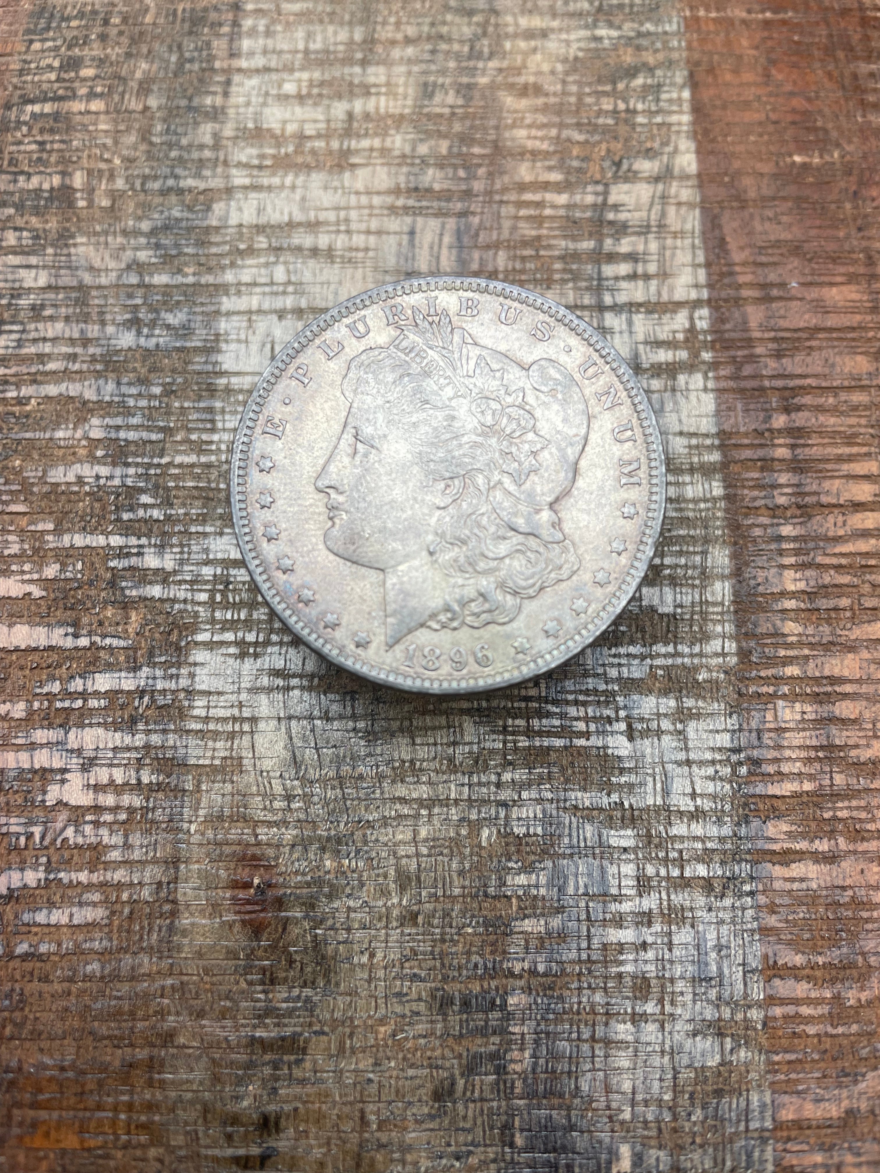 1896 $1 US Morgan Silver Dollar