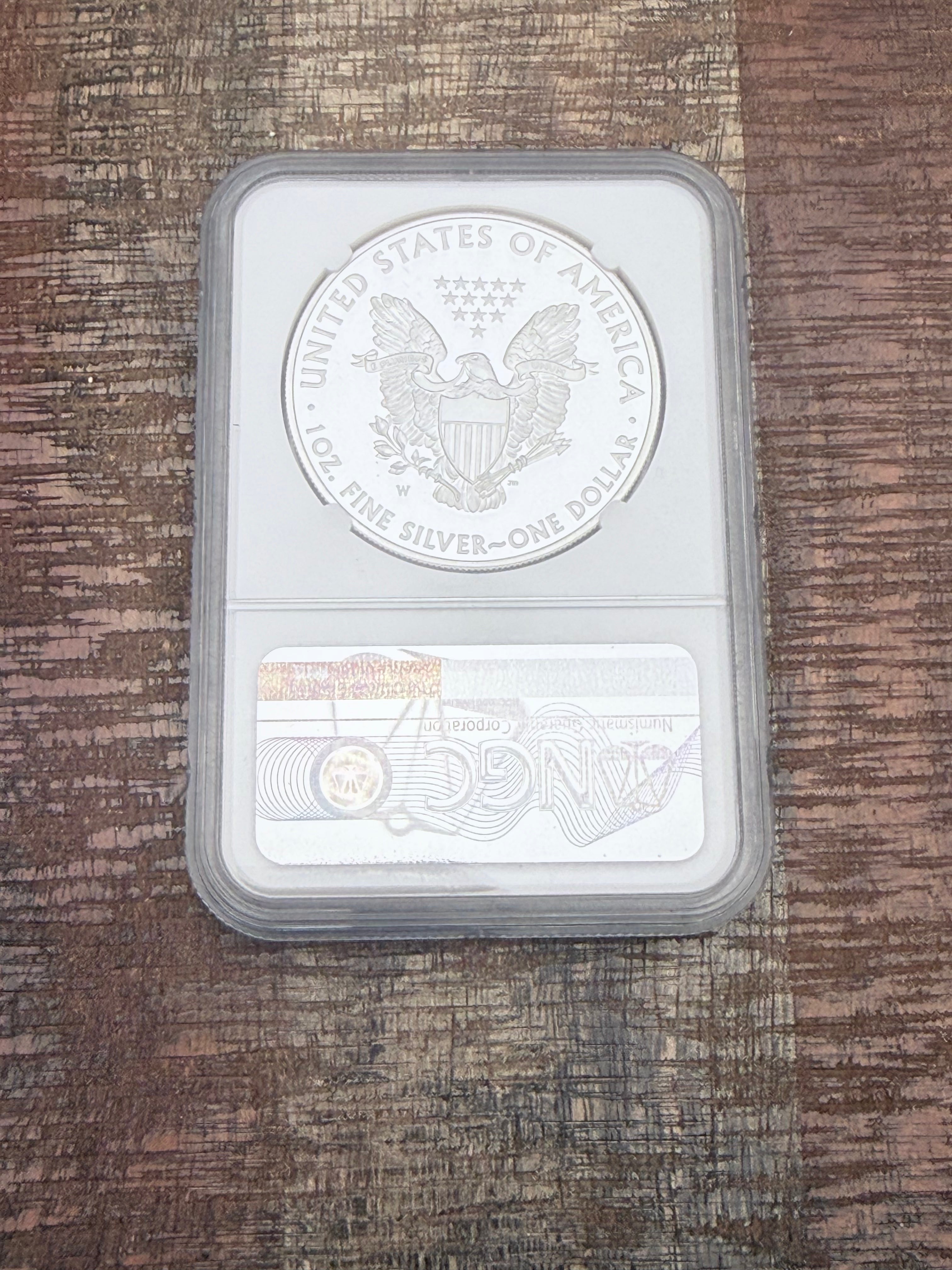 2008 $1 US Proof American Silver Eagle NGC PR70 Ultra Cameo ~ Signed by Moy