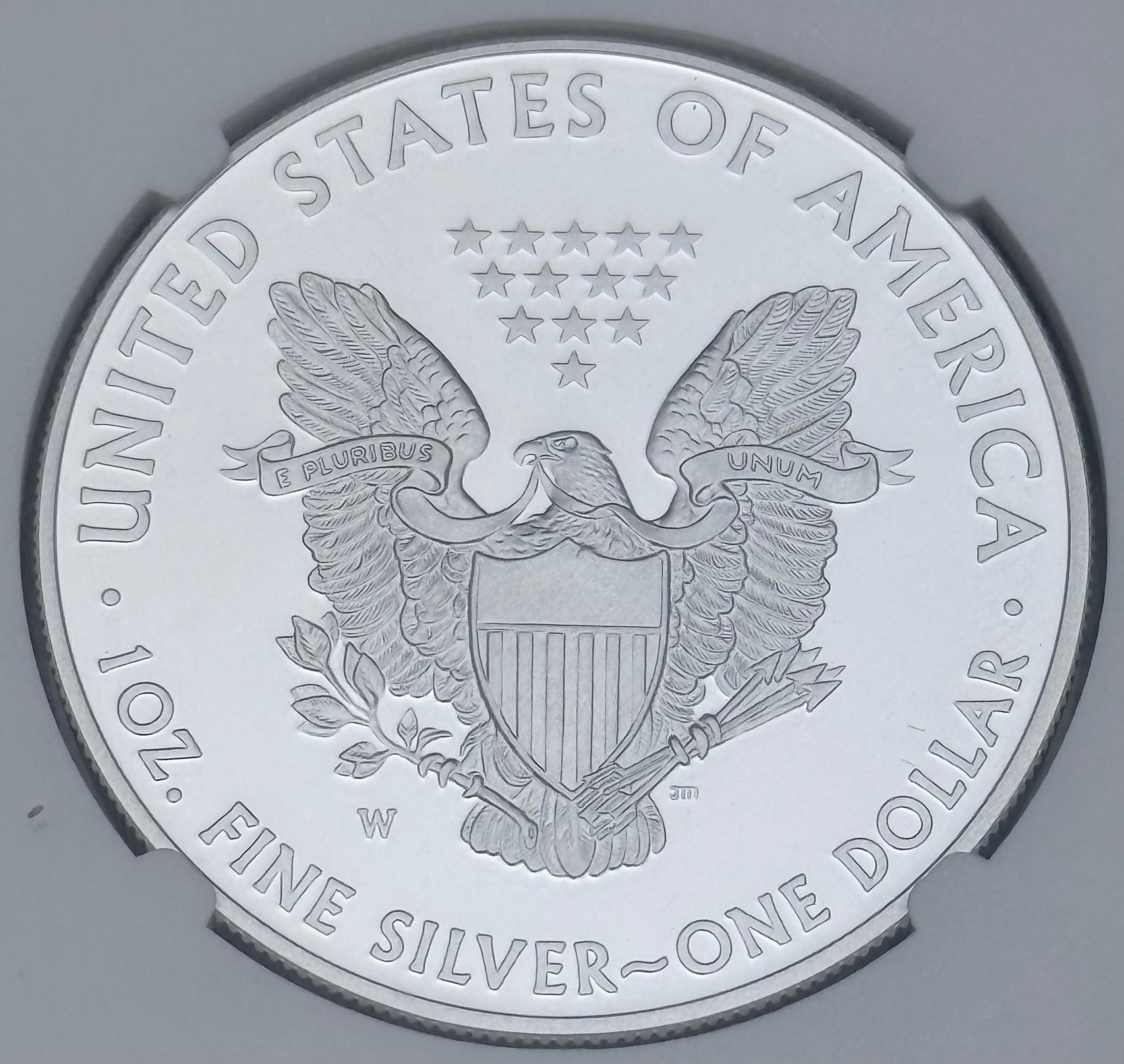 2015-W $1 US American Proof Silver Eagle  ~ NGC PF70 Ultra Cameo ~ Signed by Moy