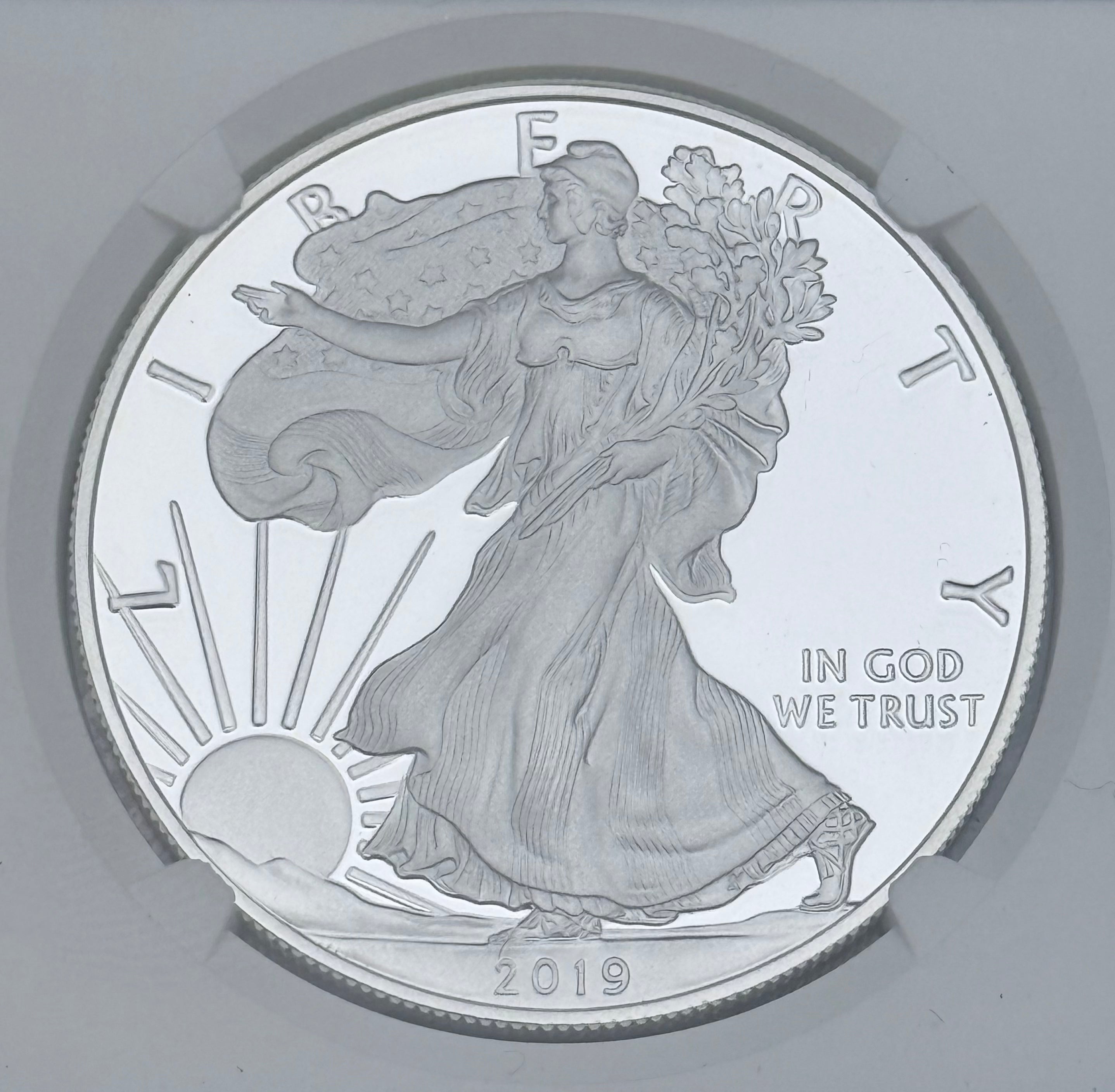 2019-W $1 US American Proof Silver Eagle ~ NGC PF70 Ultra Cameo ~ Signed by Moy