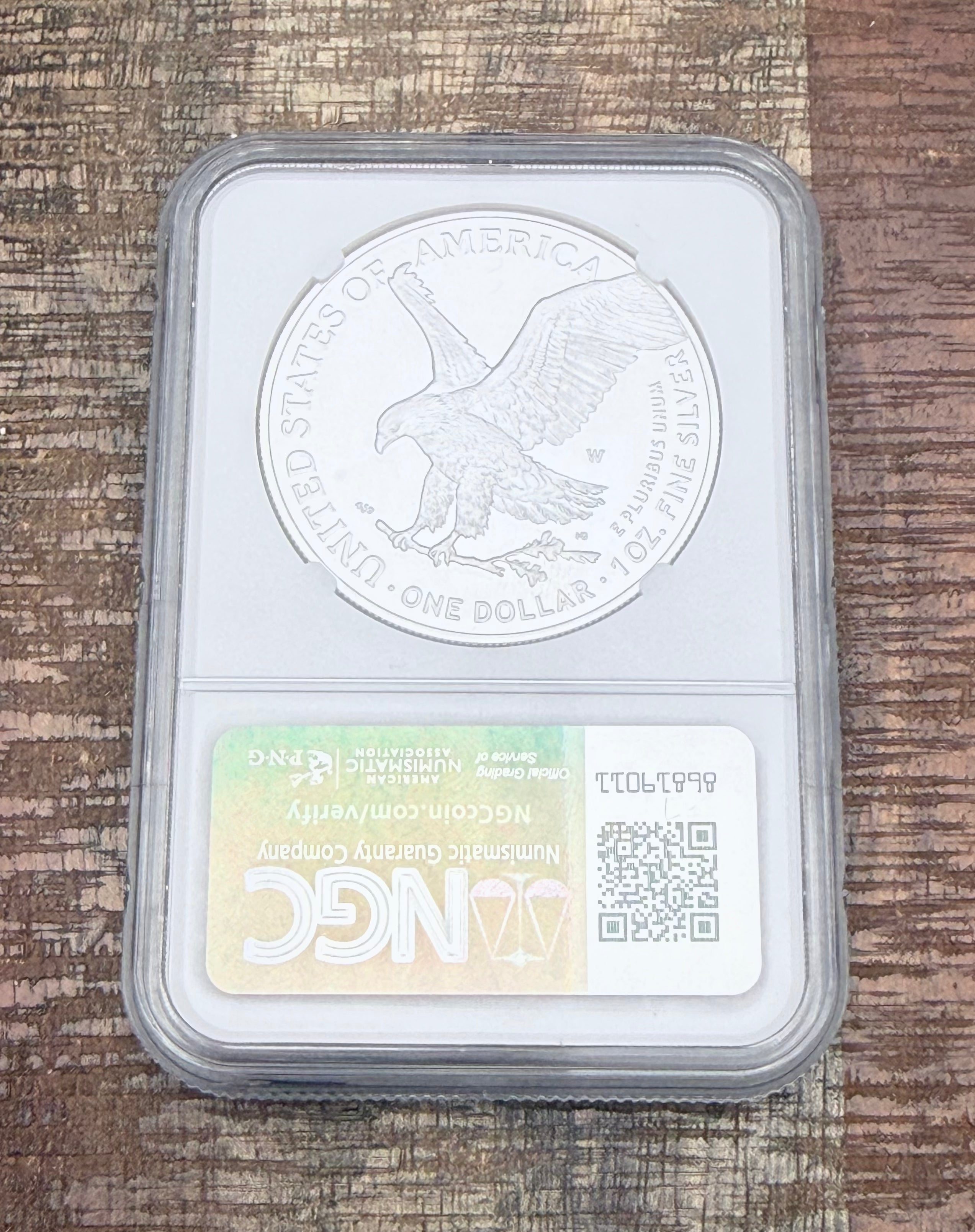 2024 W $1 US American Proof Silver Eagle ~ NGC PF70 Ultra Cameo ~ Signed by Ram