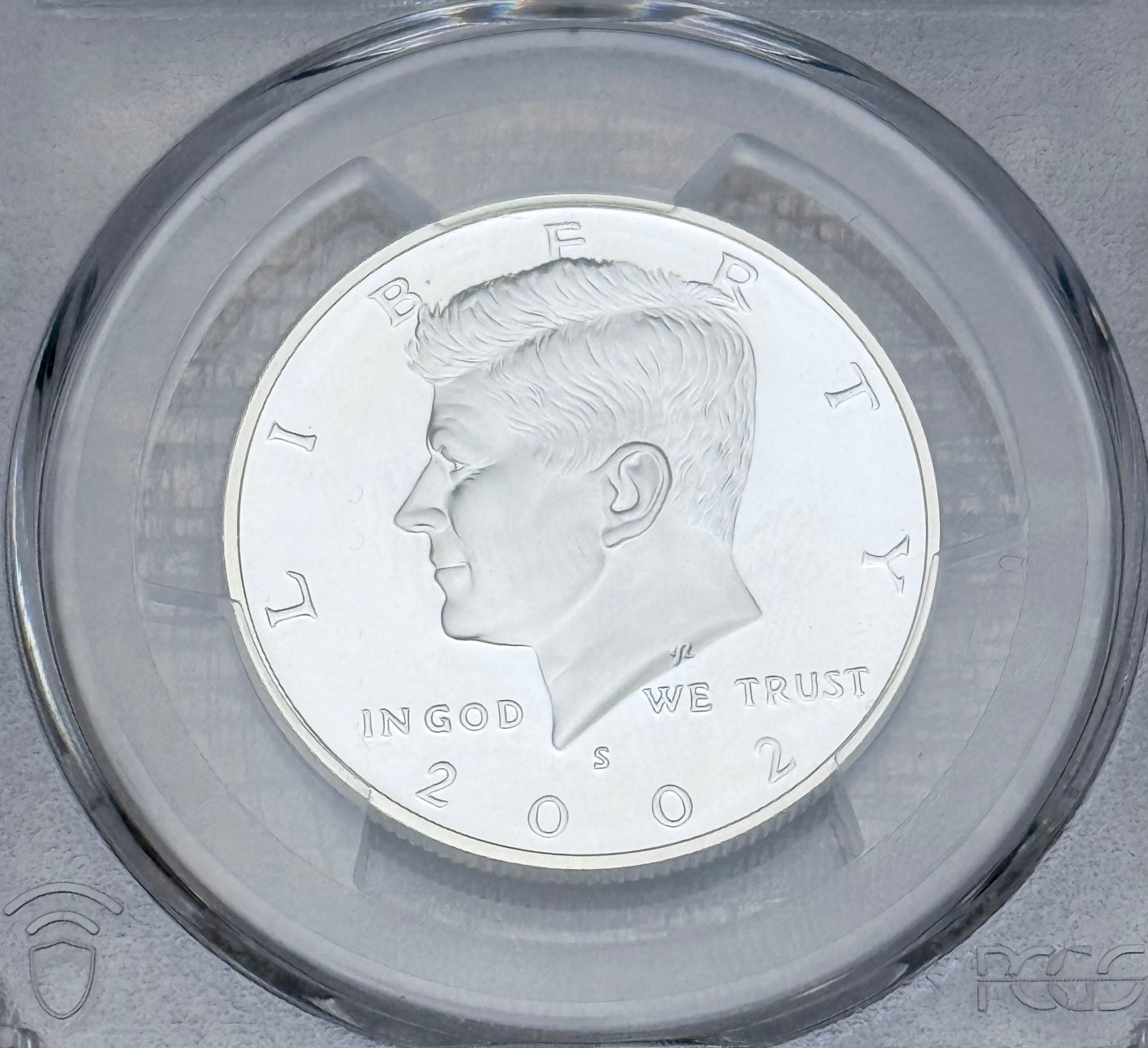 2002 S 50C Silver Kennedy Half Dollar~PCGS PR70DCAM