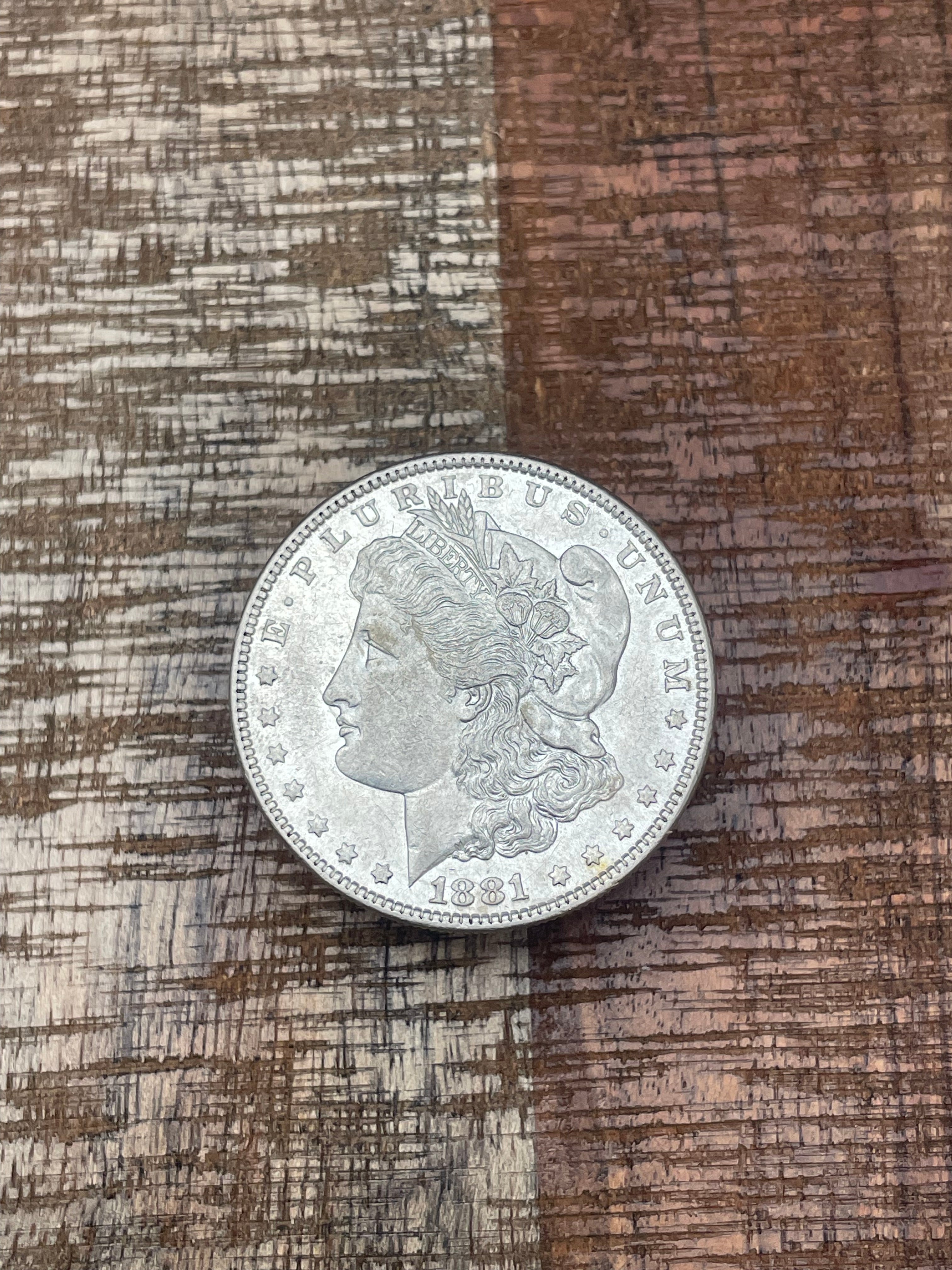 1881 $1 US Morgan Silver Dollar