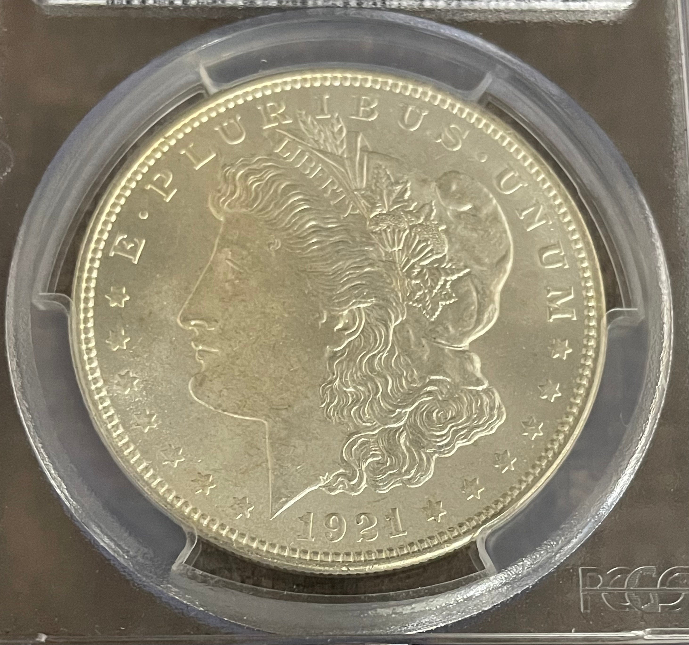 1921 $1 US Morgan Silver Dollar PCGS MS63