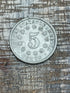 1872 5C Shield Nickel