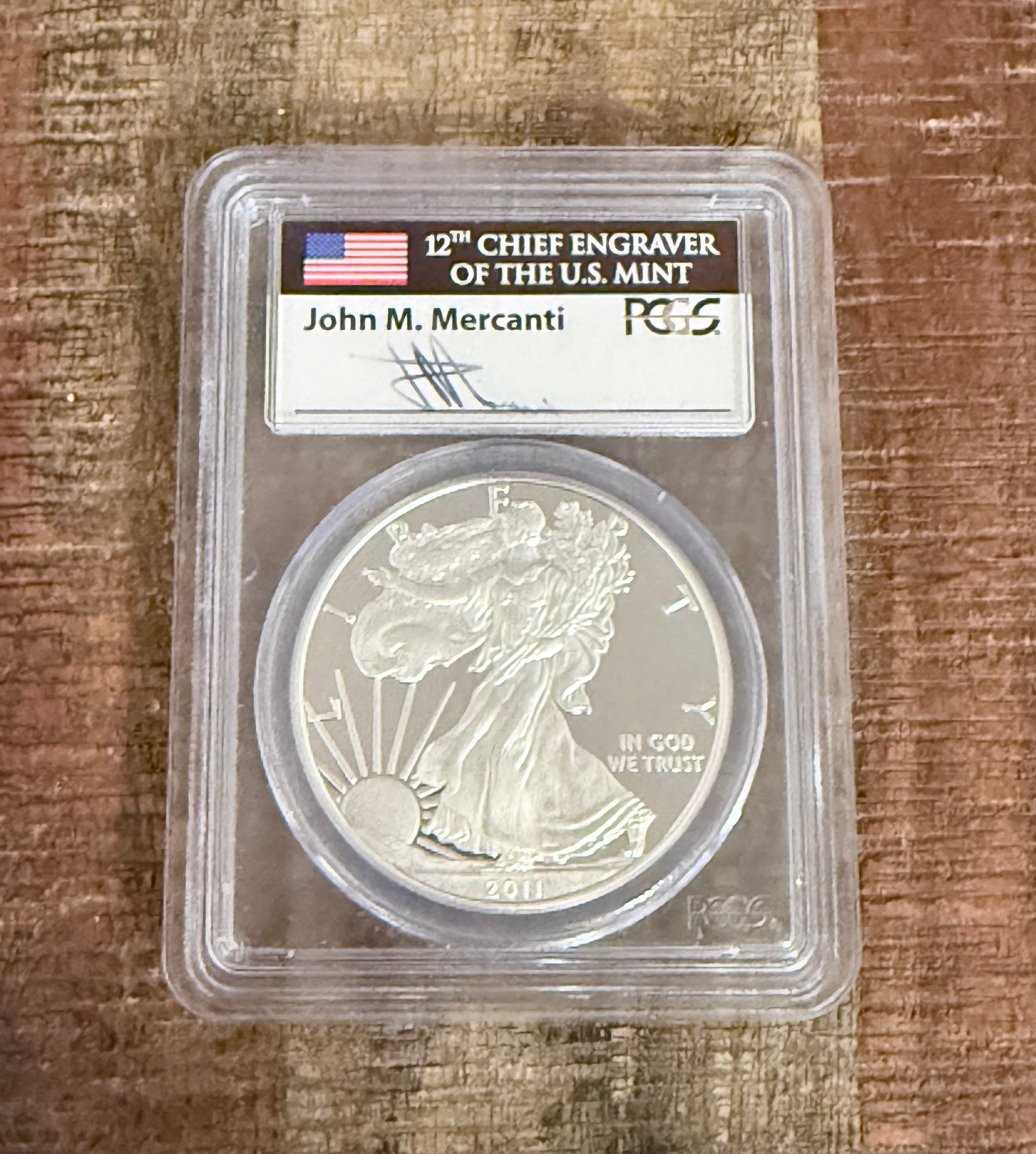 2011-W $1 US American Silver Eagle ~ PCGS MS69 DCAM