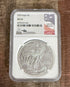 2020 $1 American Silver Eagle NGC MS70 Signed by John Mercanti