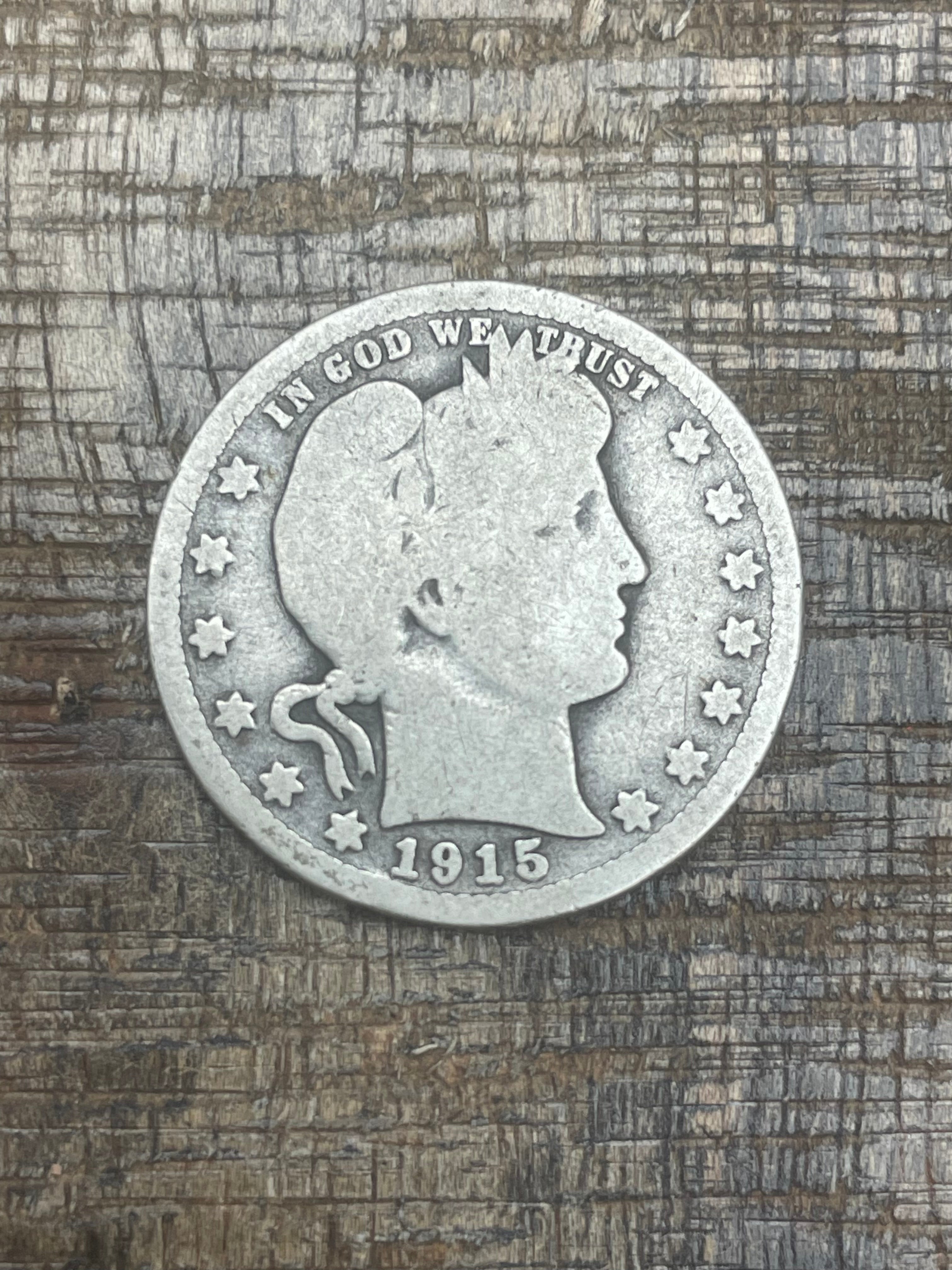 1915-D 25C US Barber Quarter