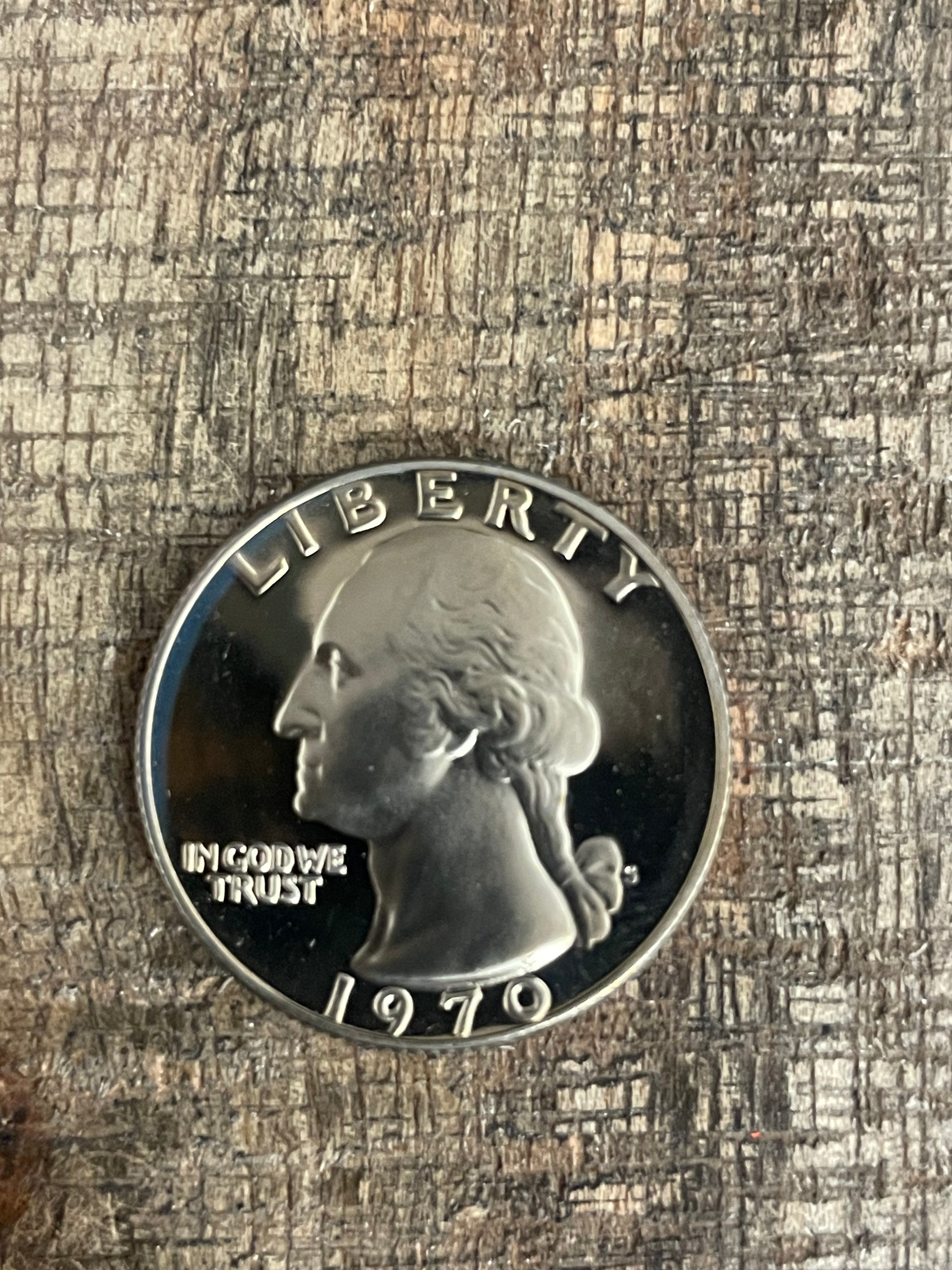 1970-S 25c US Washington Quarter ~ Proof Cameo Quarter