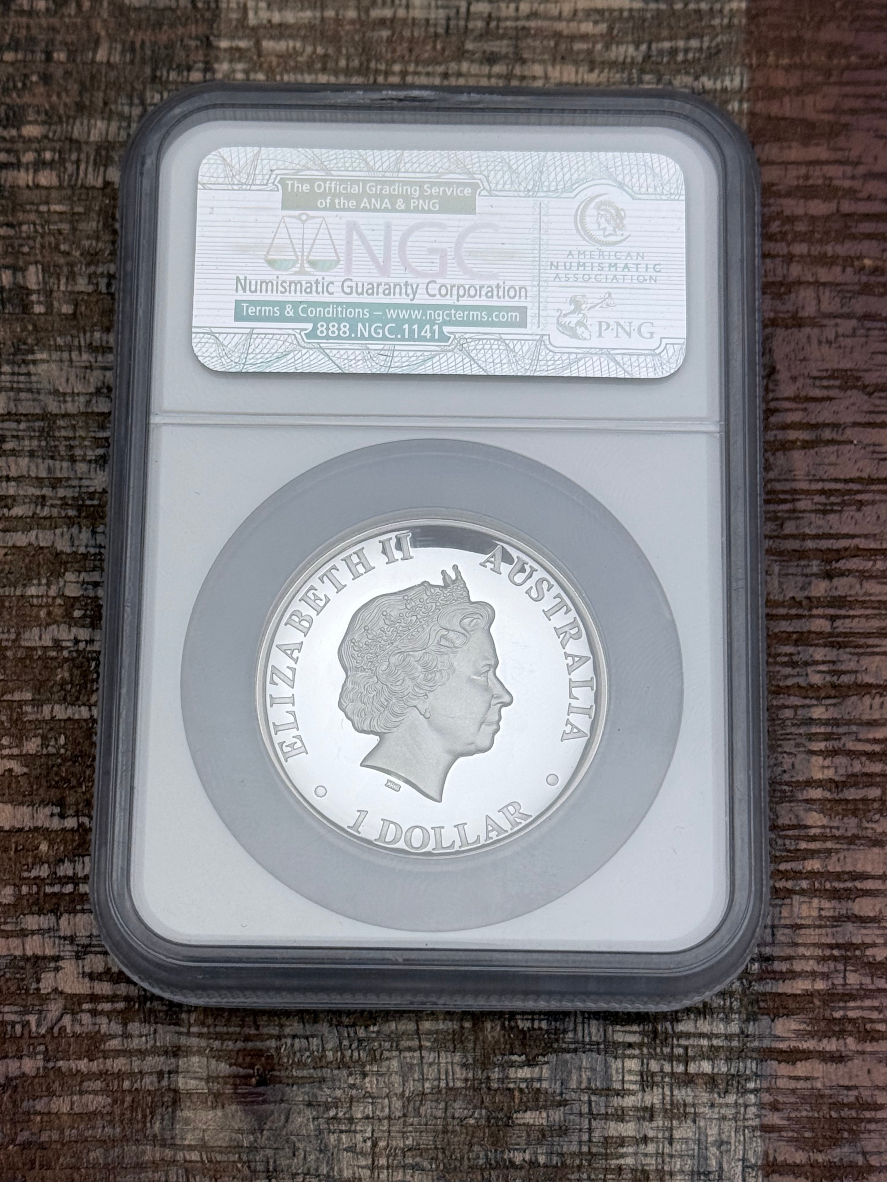 2015 $1 Australia Kangaroo ~ High Relief ~ NGC PF70 Ultra Cameo