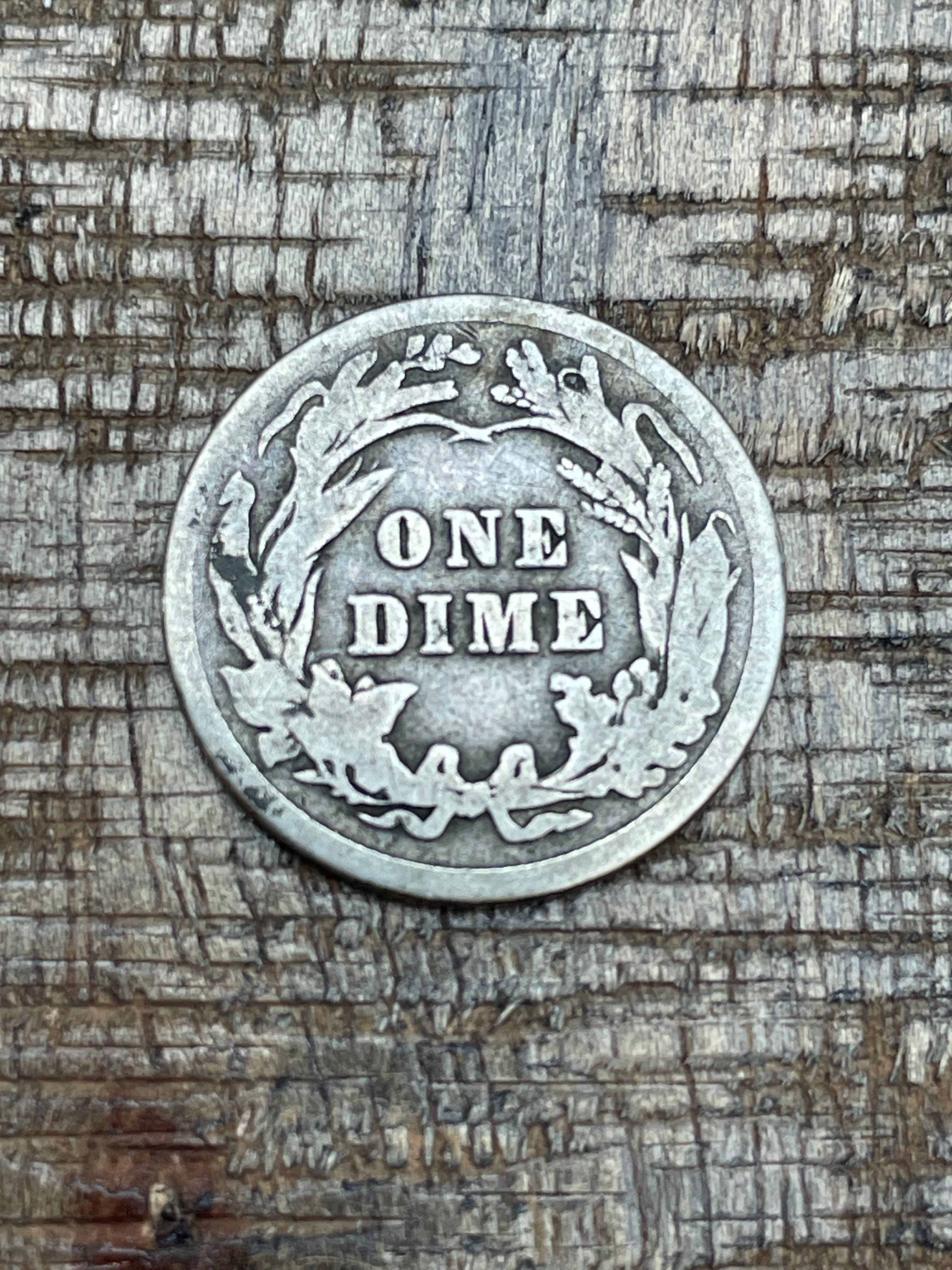 1911 10c US Barber Dime - 90% Silver