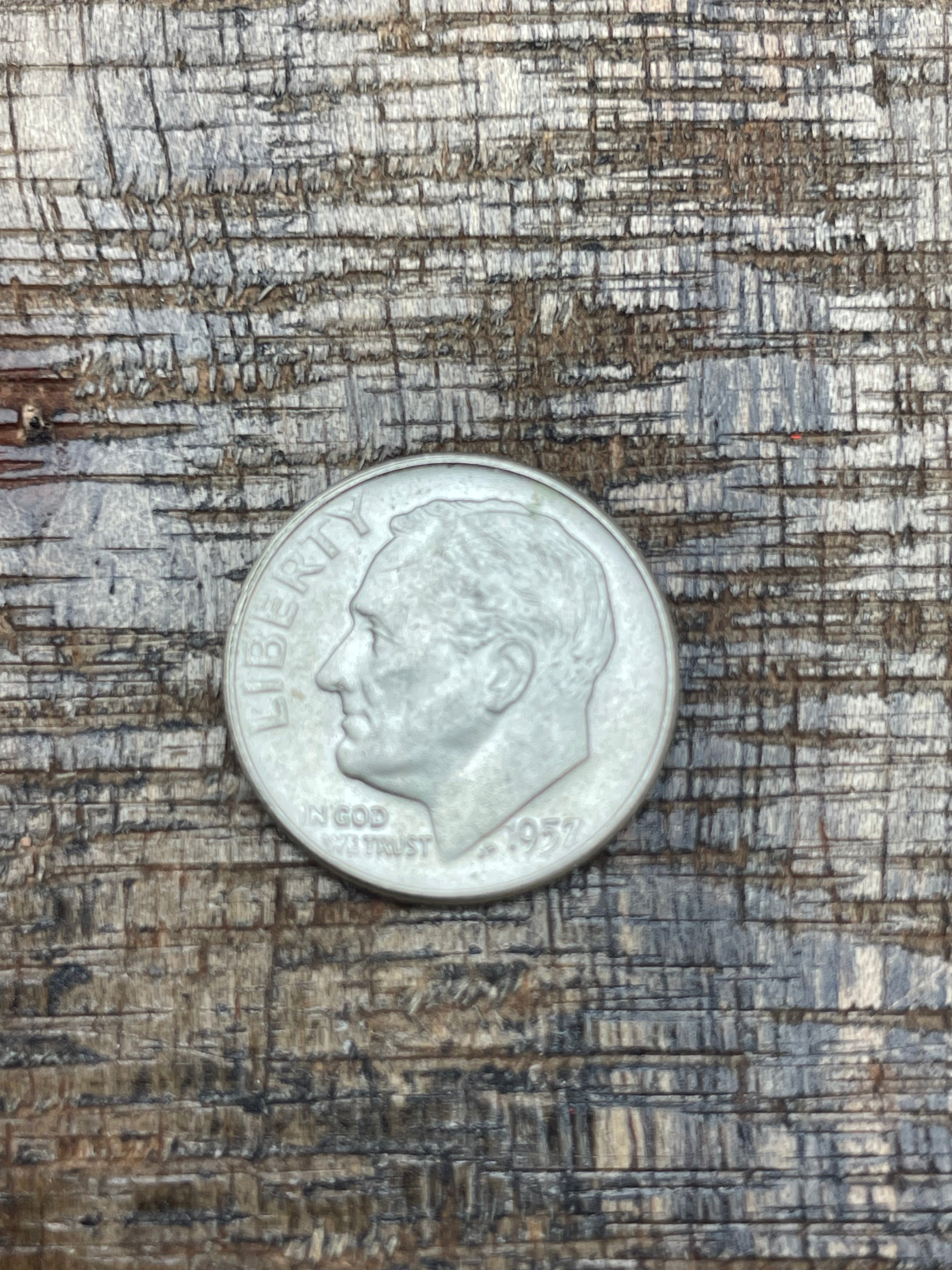 1957-D 10C US Roosevelt Dime