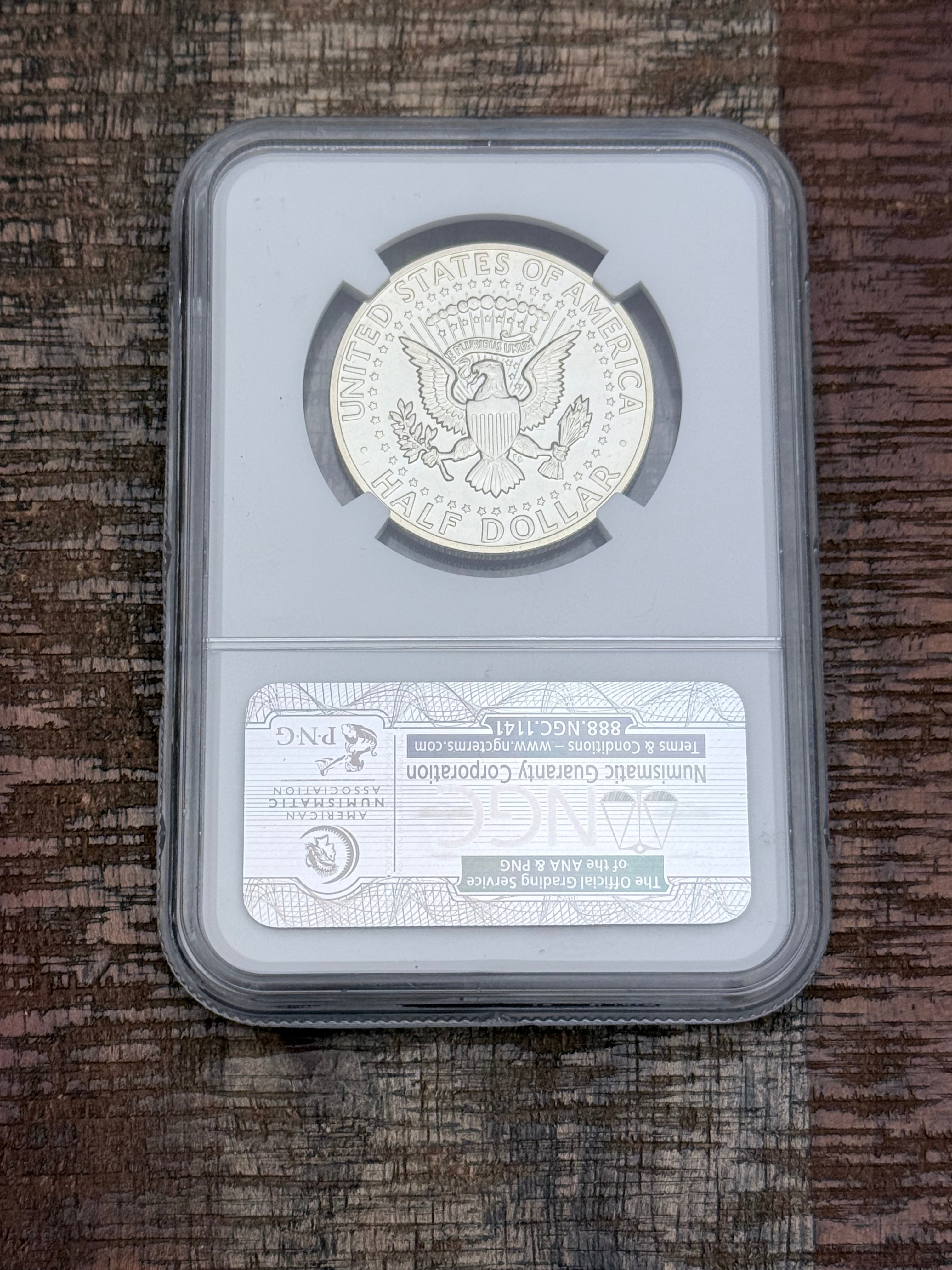 1964 50C Silver Kennedy Half Dollar~Accent Hair~NGC PF67