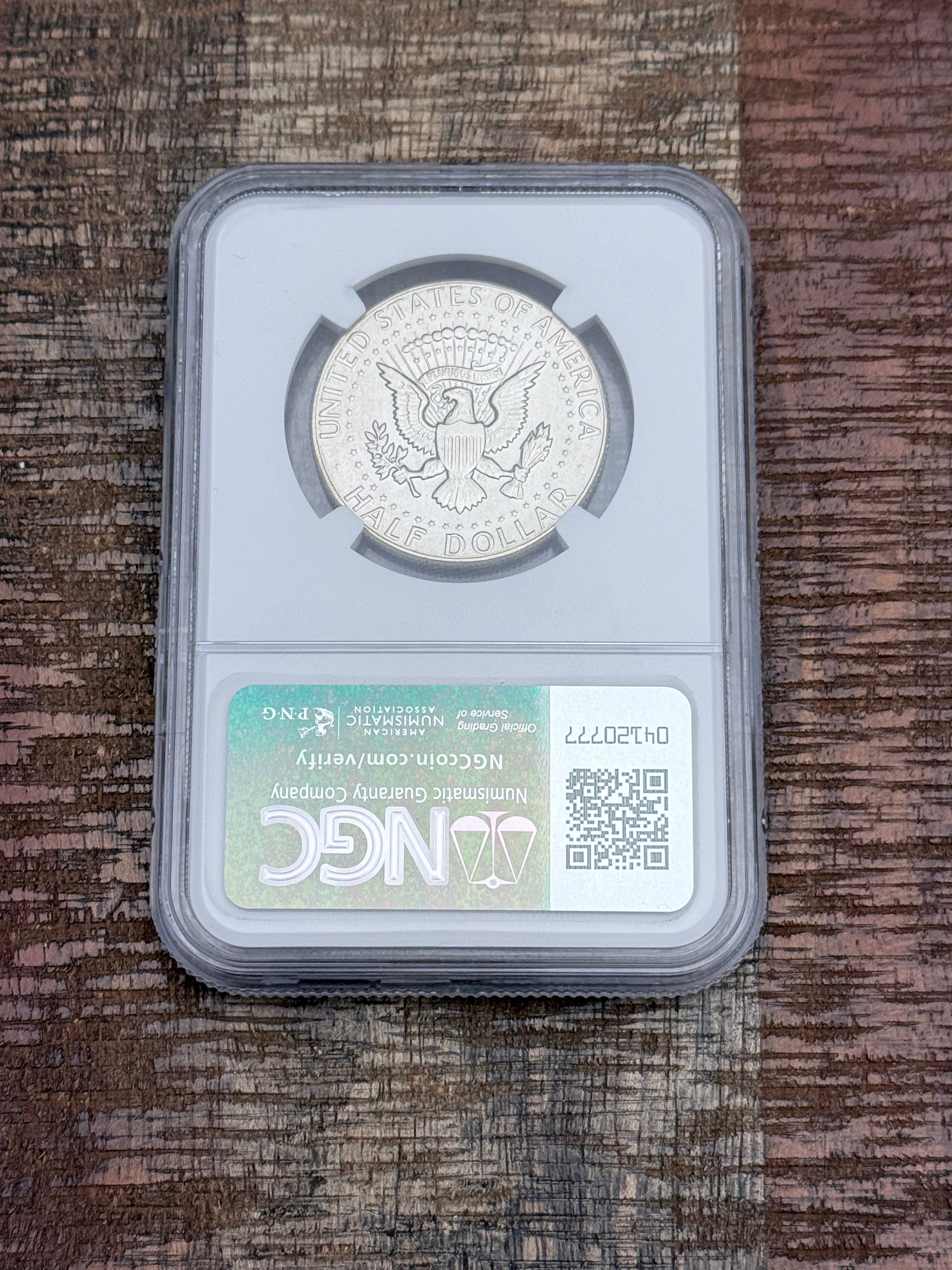 1970-D 50C Silver Kennedy Half Dollar~NGC MS65