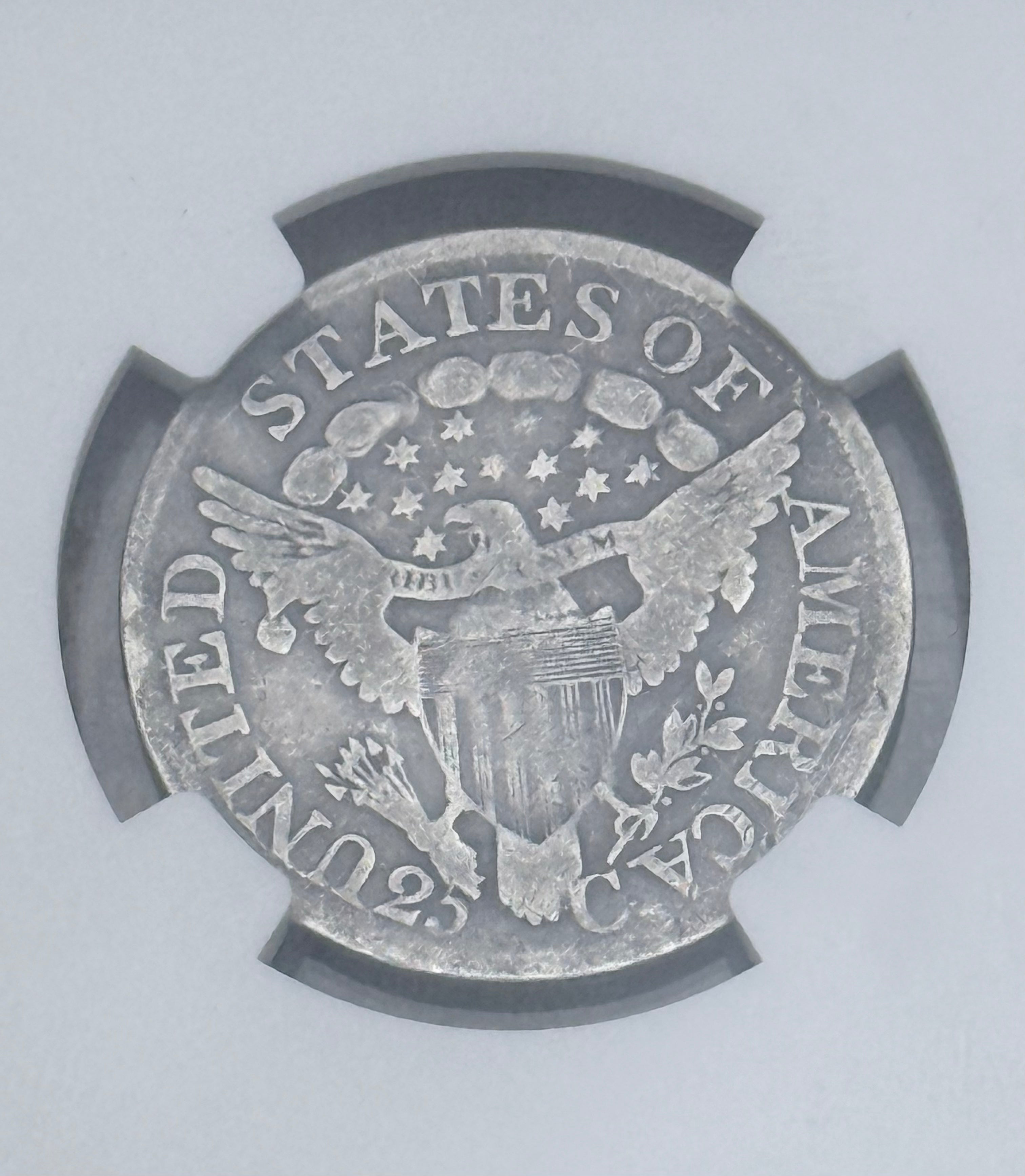 1807 25C Draped Bust Quarter~NGC VG Details-Cleaned