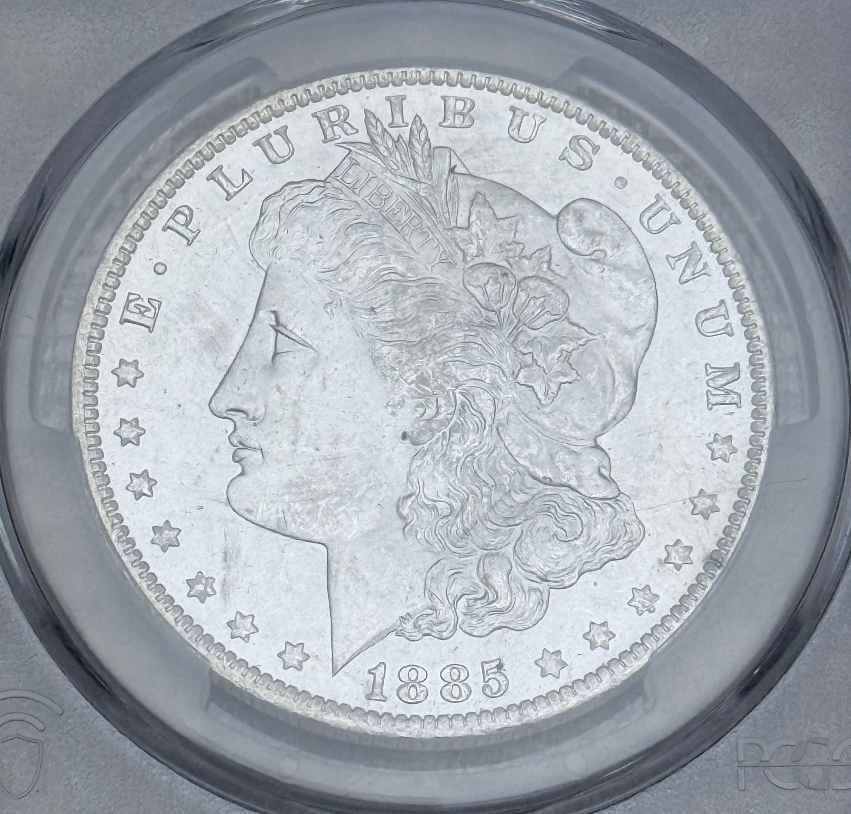 1885-O $1 US Morgan Silver Dollar ~ PCGS MS64
