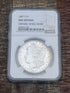 1887 $1 US Morgan Silver Dollar NGC Uncirculated Details ~ Obverse Wheel Mark