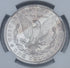 1887 $1 US Morgan Silver Dollar NGC Uncirculated Details ~ Obverse Wheel Mark