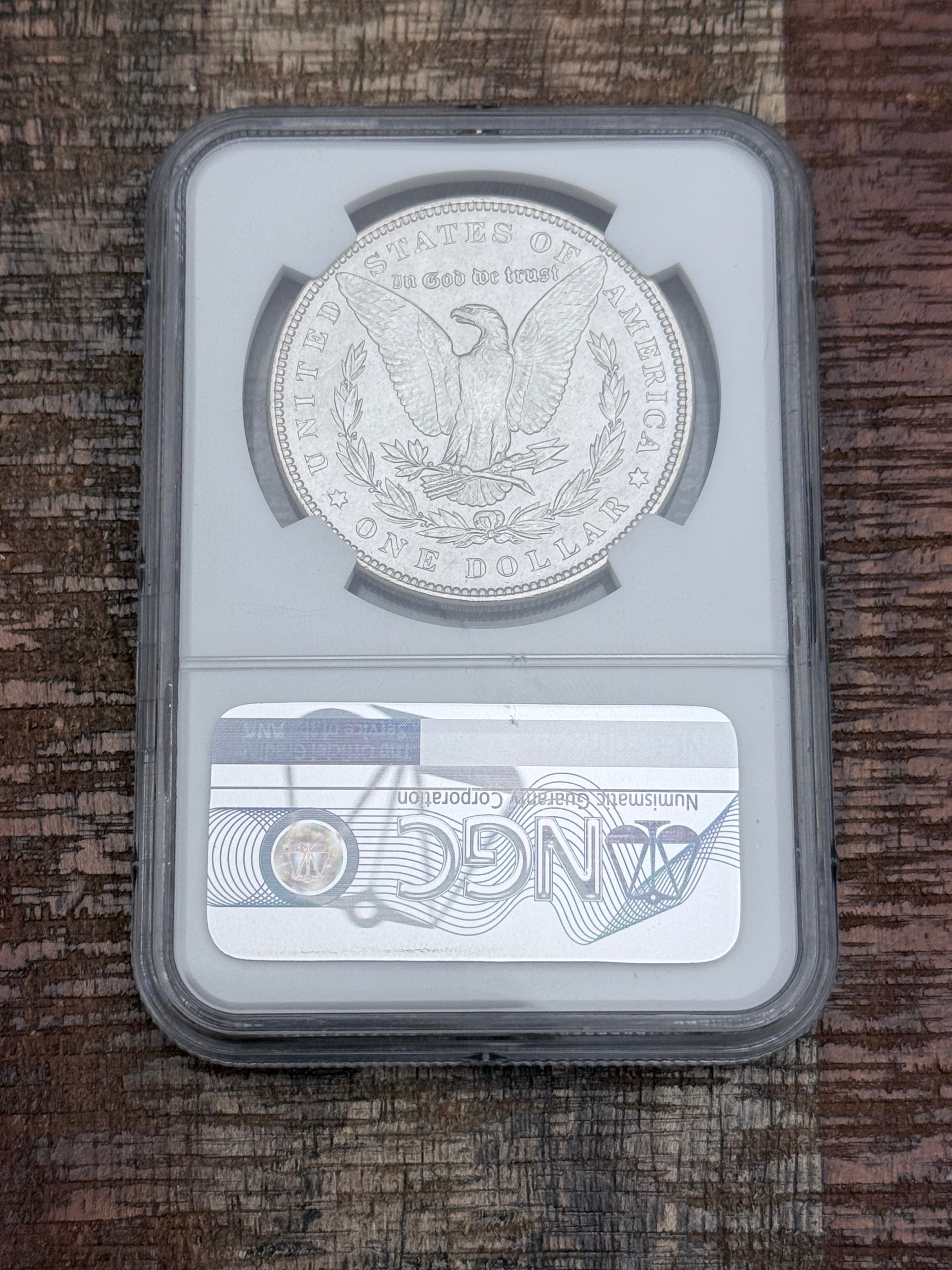 1887 $1 US Morgan Silver Dollar ~ NGC MS63
