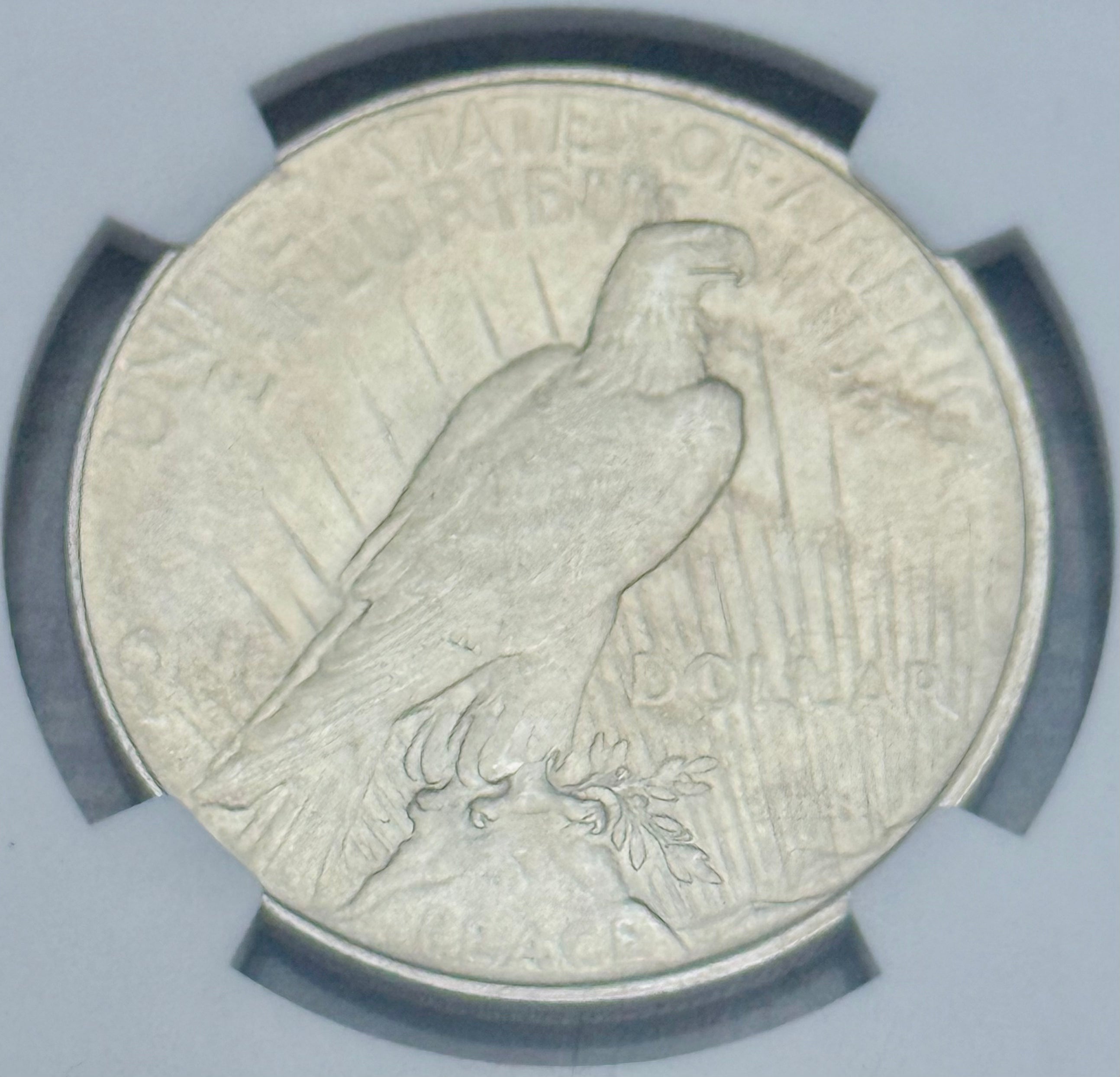 1922 $1 US Peace Silver Dollar ~ NGC Brilliant Uncirculated ~ Original Bag Fragment