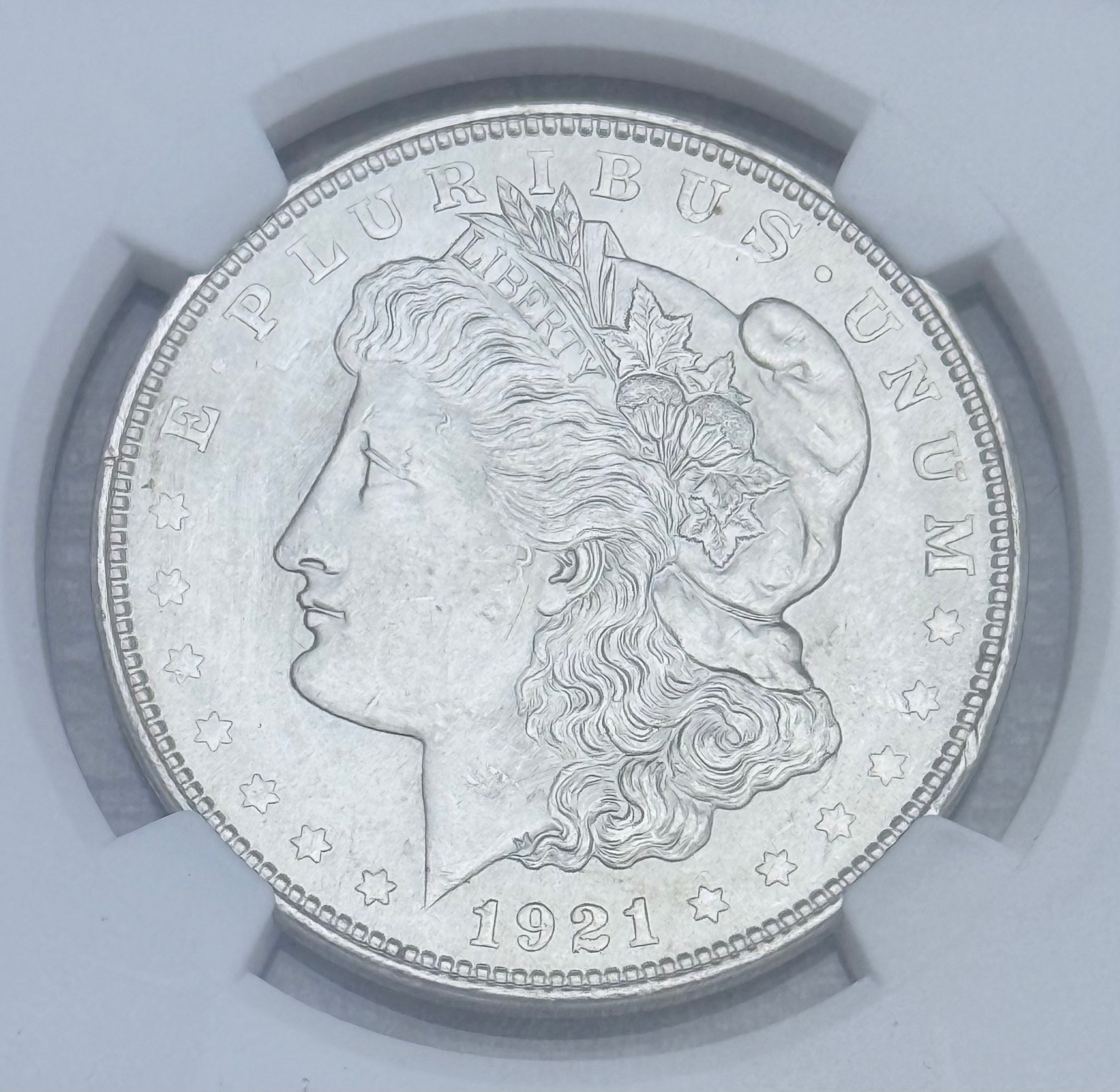 1921 $1 US Morgan Silver Dollar ~ NGC MS63*