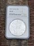 2001 $1 American Silver Eagle NGC graded MS69*