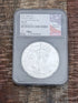2021 US American Silver Eagle ~ Heraldic Eagle T-1 ~ Last Day of Production NGC MS69 Mercanti Signed